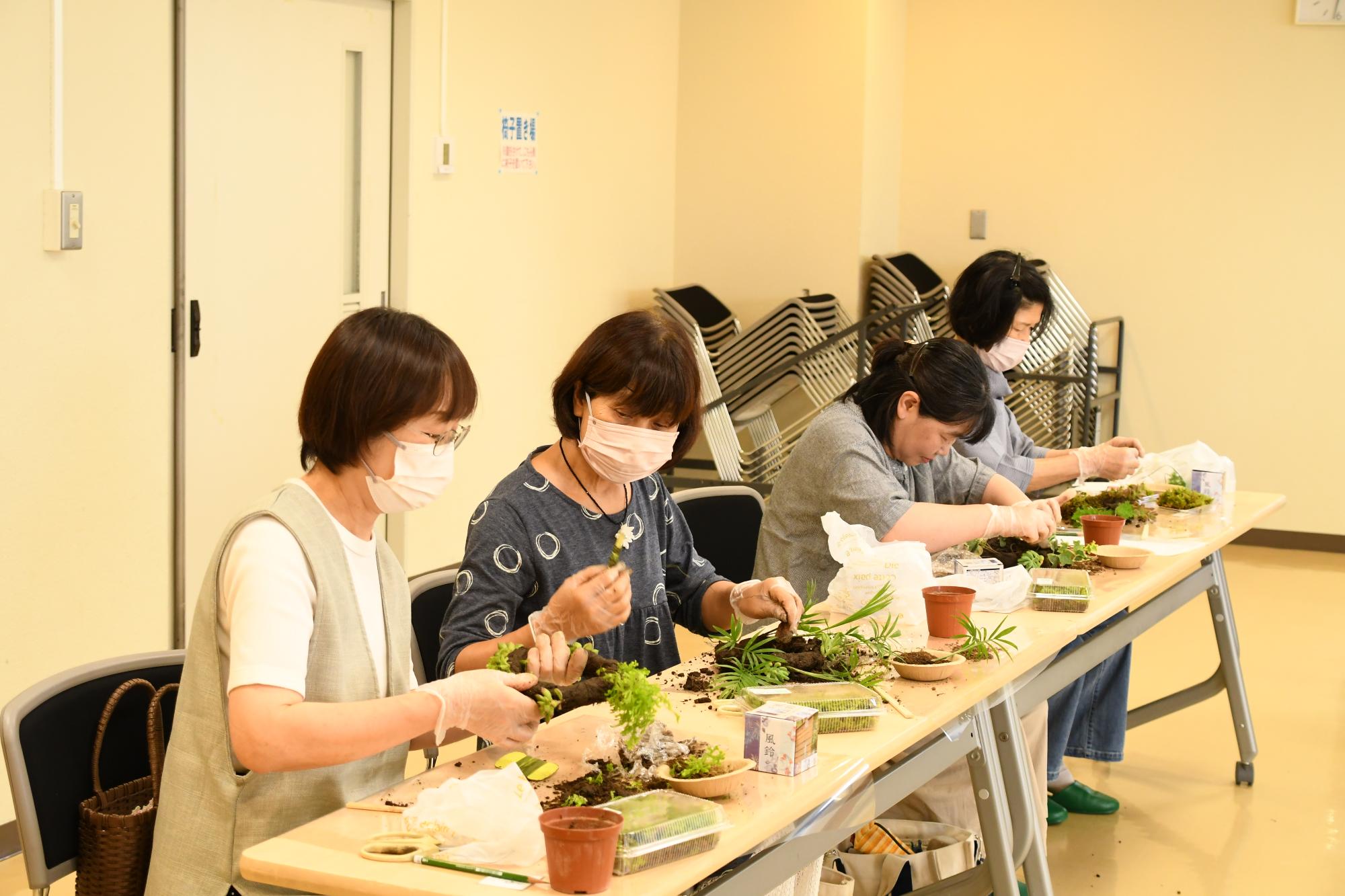 20240625苔を使ったリース作り