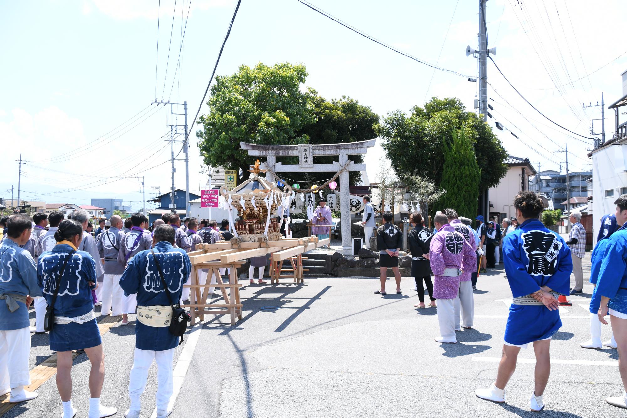 20240818原山神社祭典「水掛け祭り」