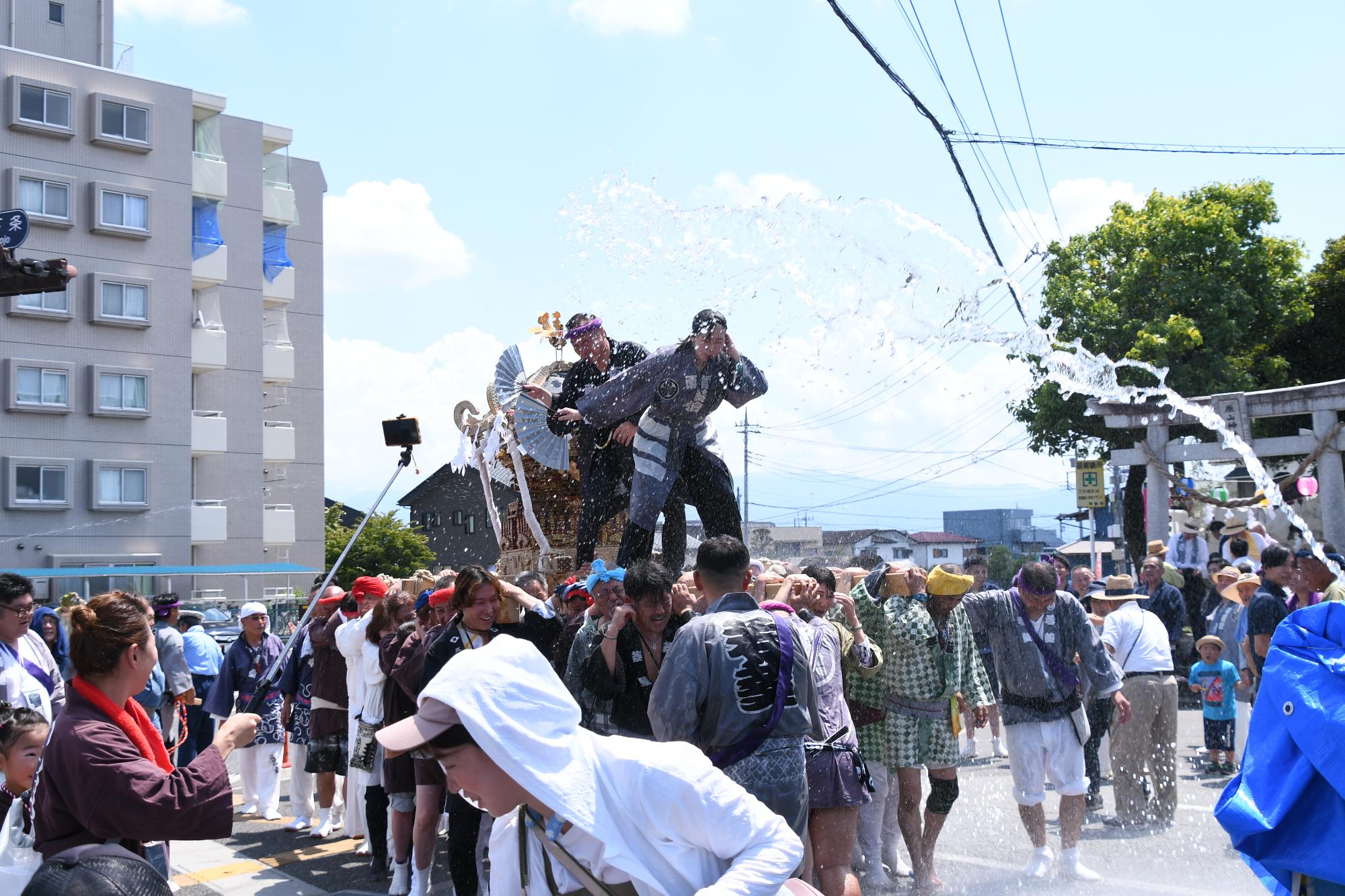 20240818原山神社祭典「水掛け祭り」