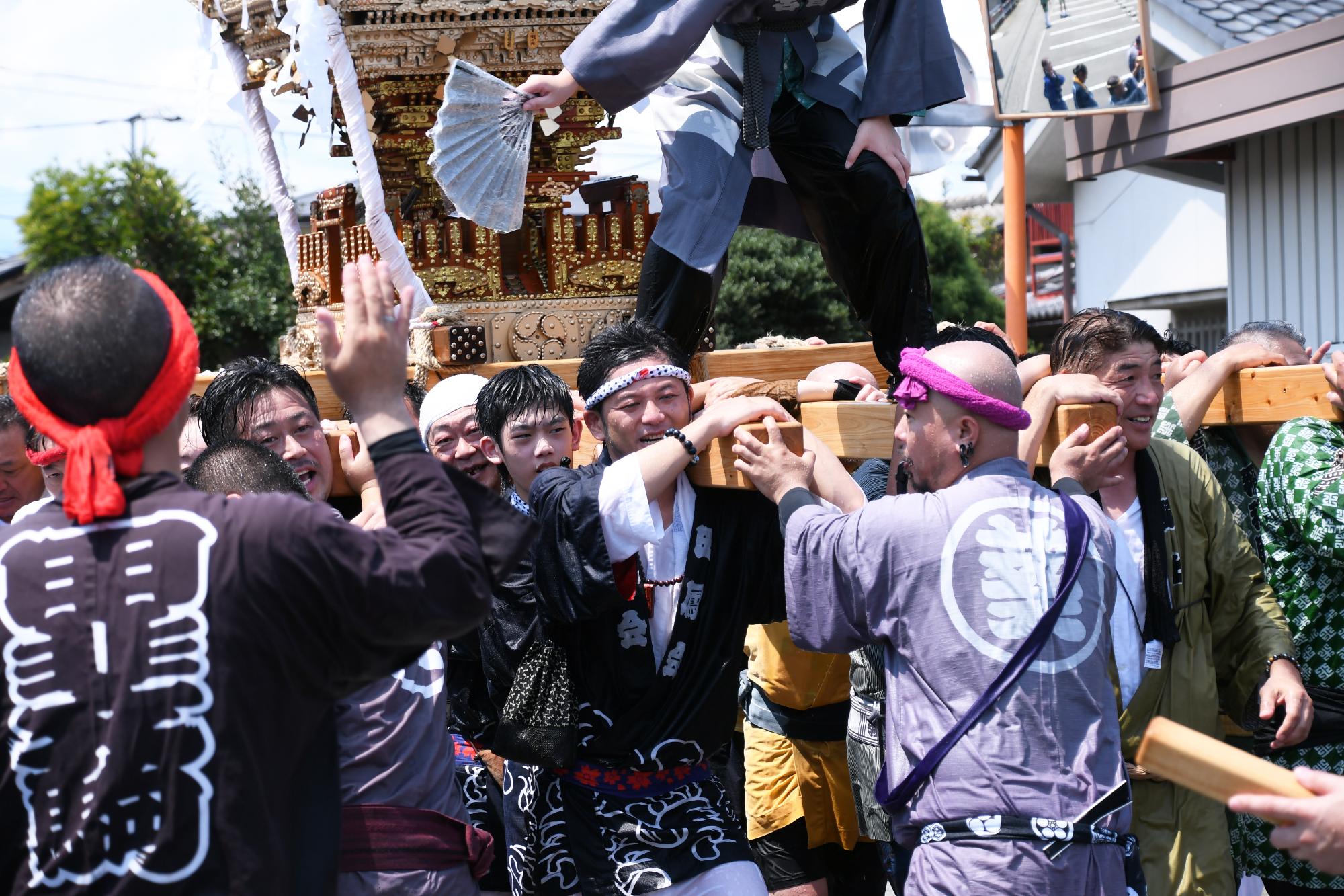 20240818原山神社祭典「水掛け祭り」