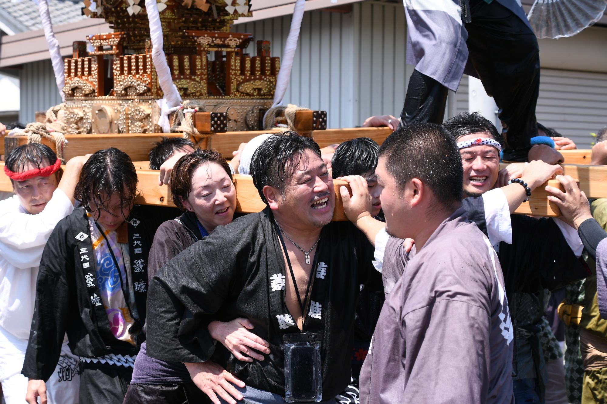 20240818原山神社祭典「水掛け祭り」