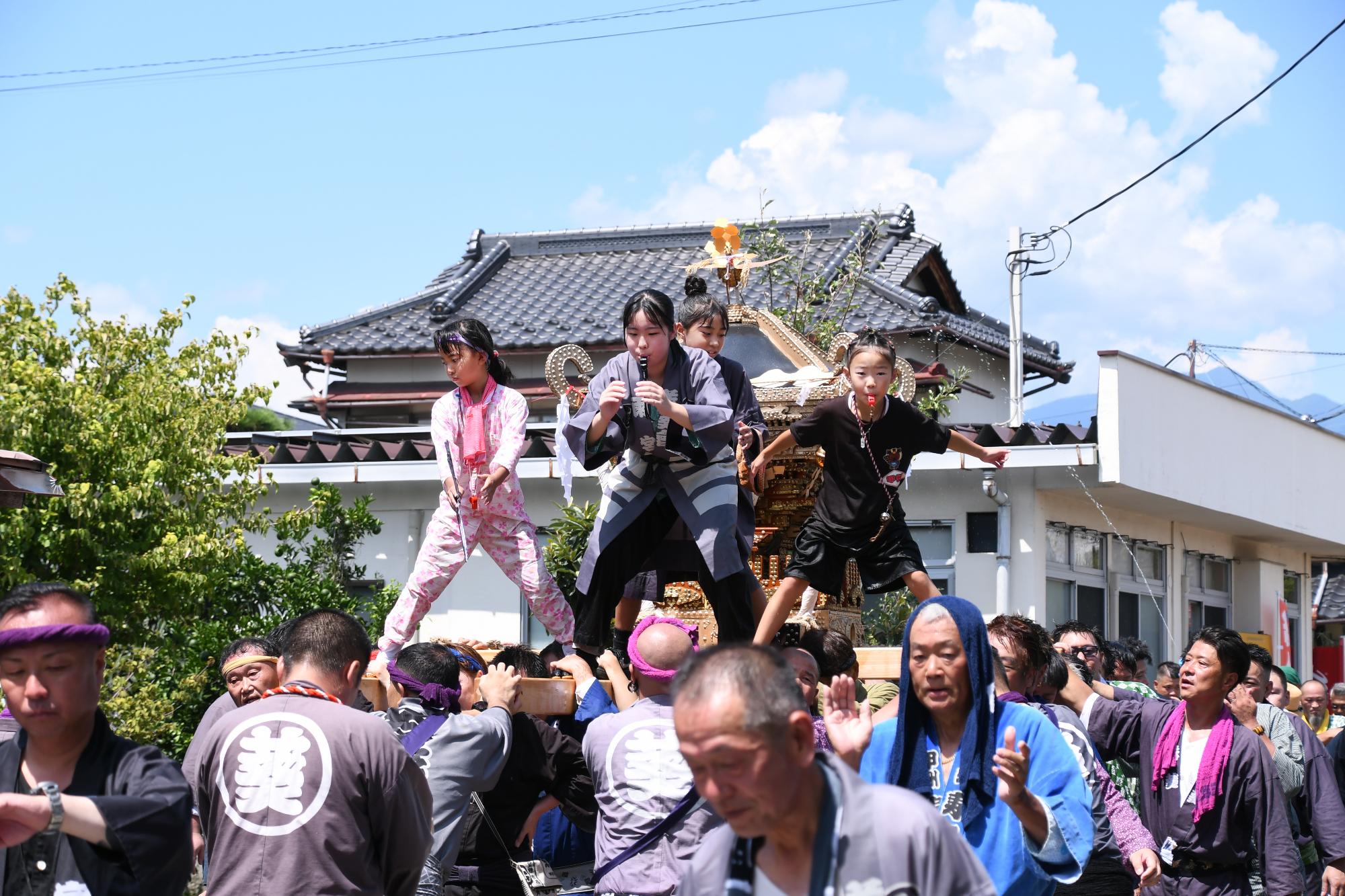 20240818原山神社祭典「水掛け祭り」