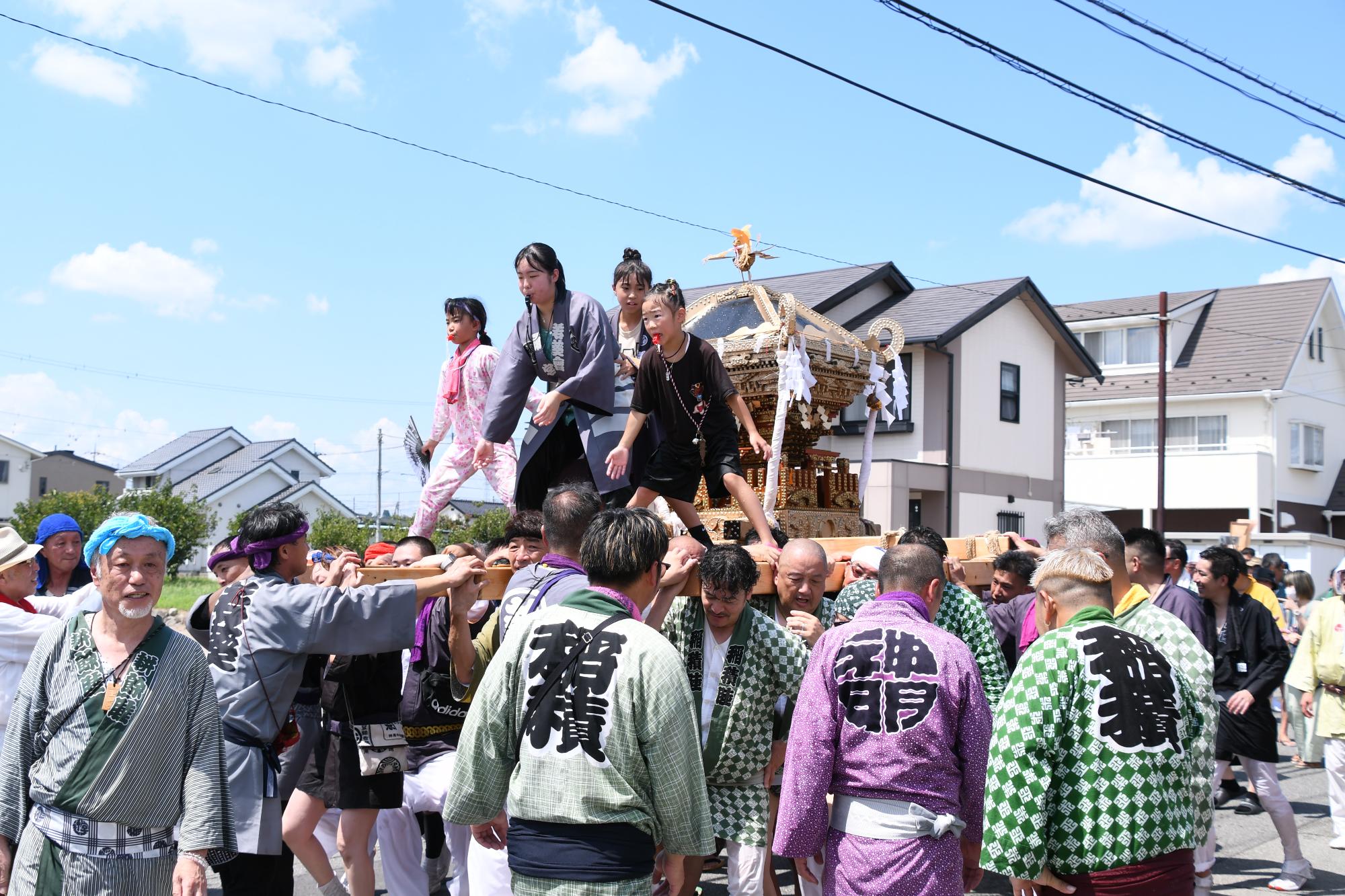 20240818原山神社祭典「水掛け祭り」