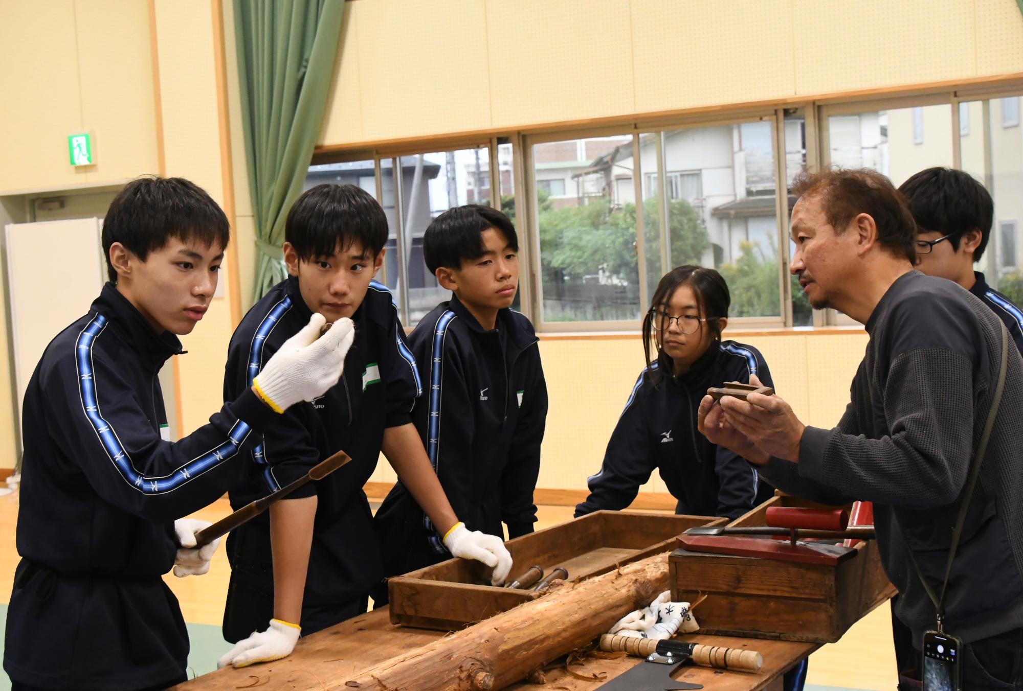 20241029敷島中学校職場体験