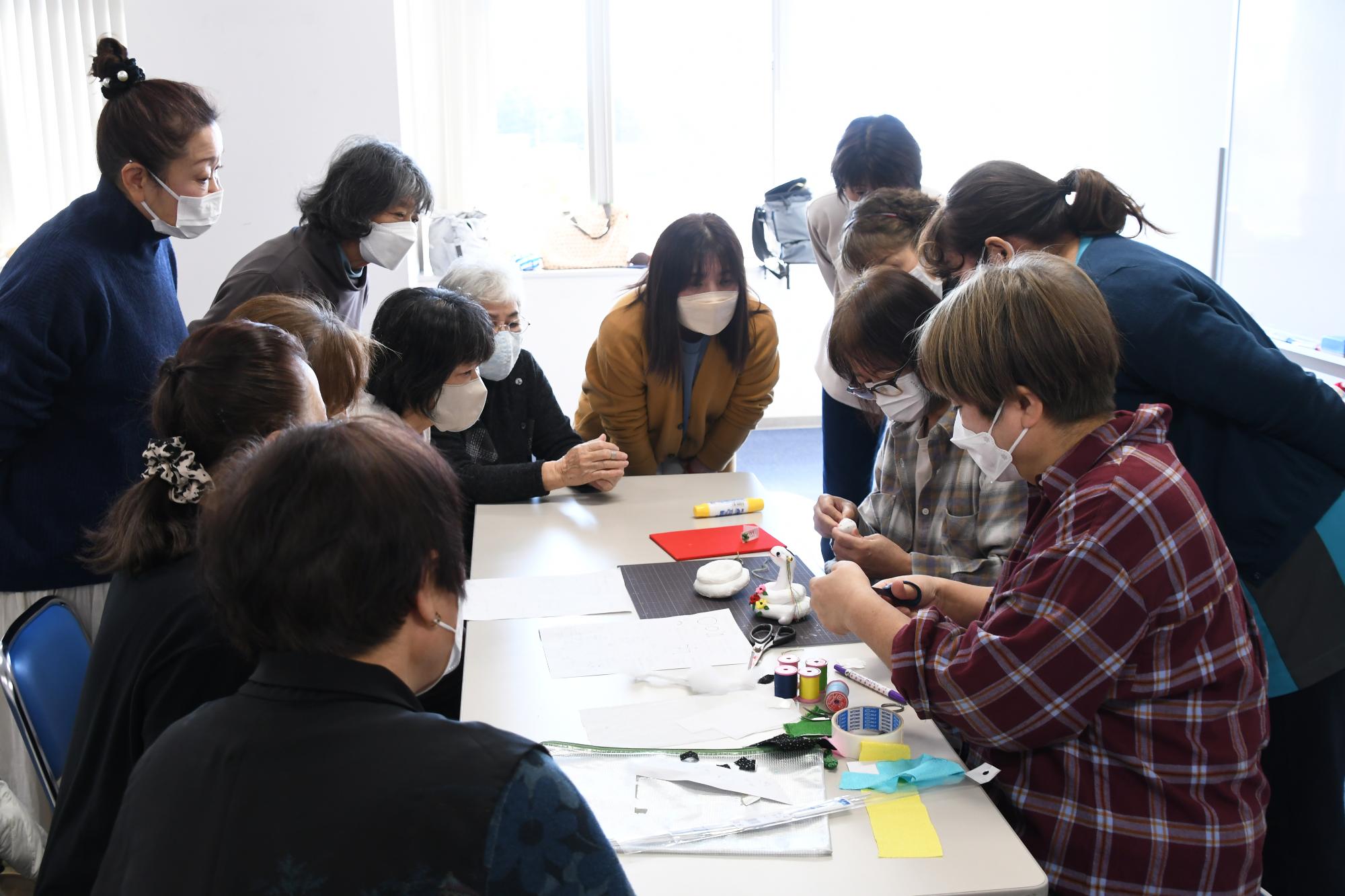 20241129ちりめんで作る干支飾り