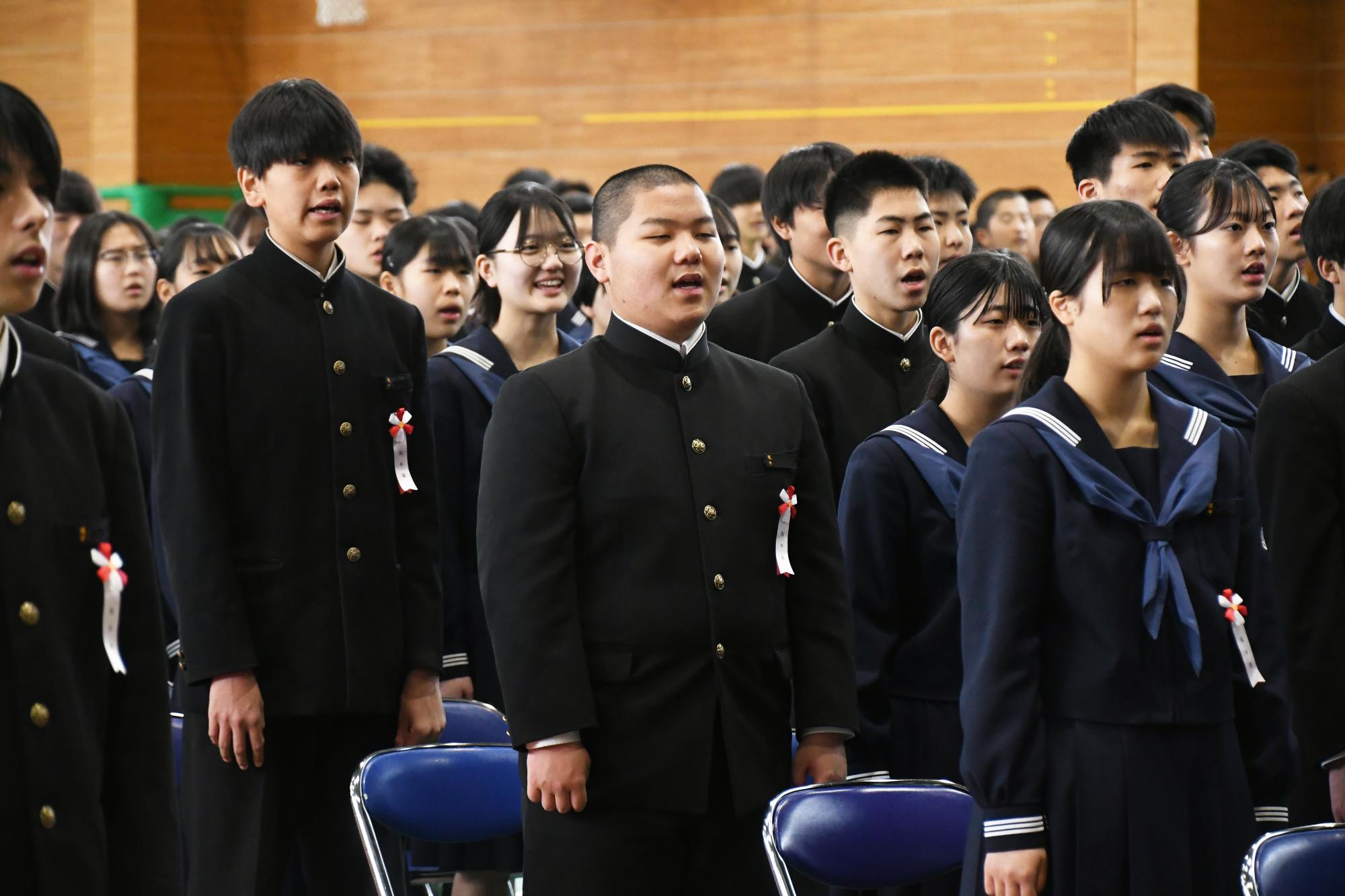 20250312双葉中学校卒業式