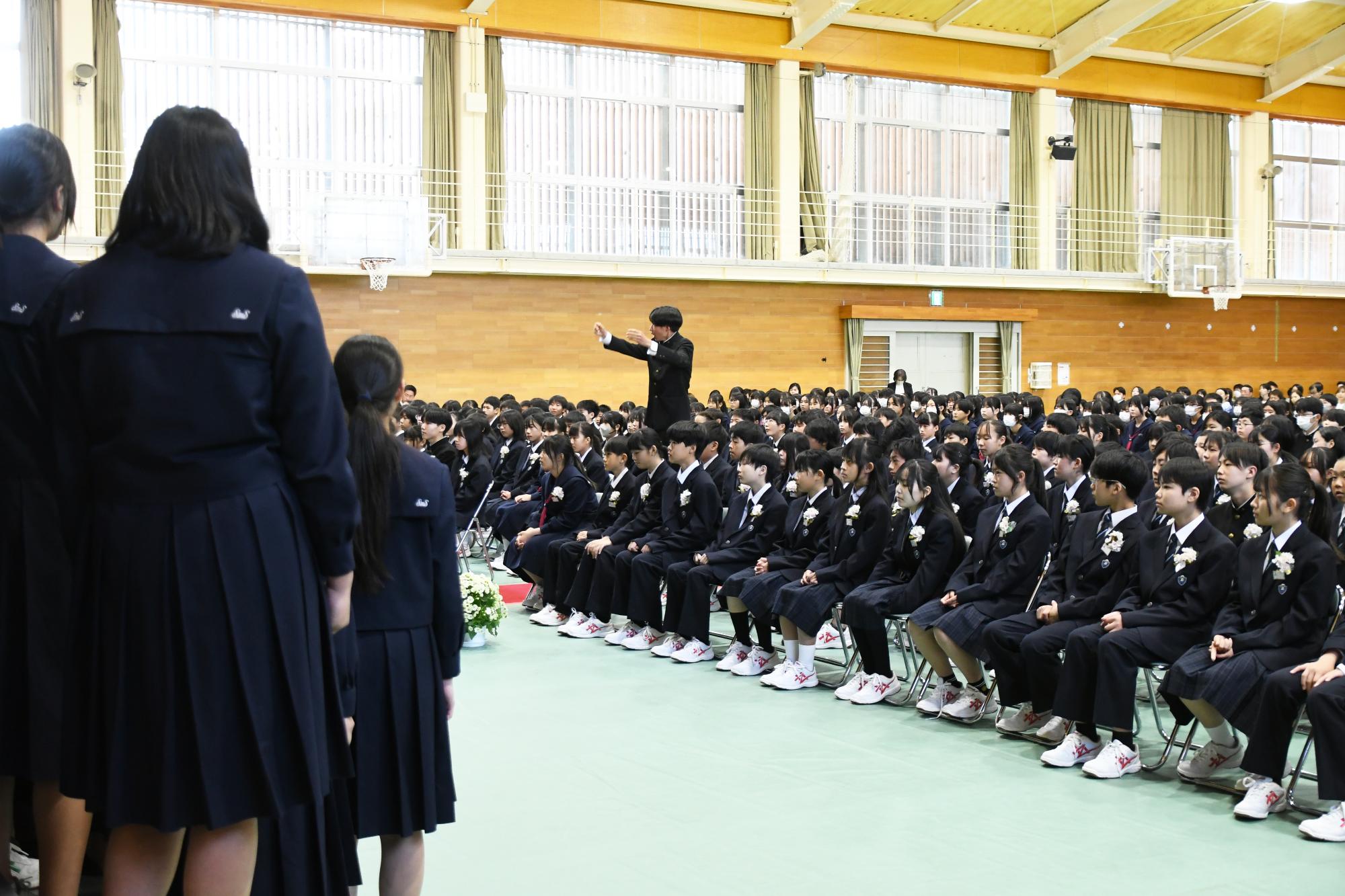 20250408敷島中学校入学式