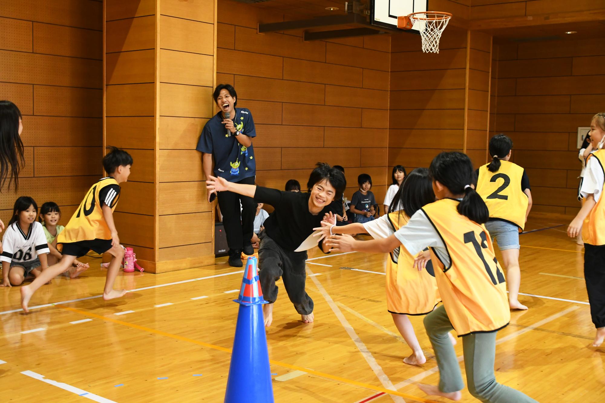 20250806竜王南児童館鬼ヶ島スポーツ鬼ごっこ