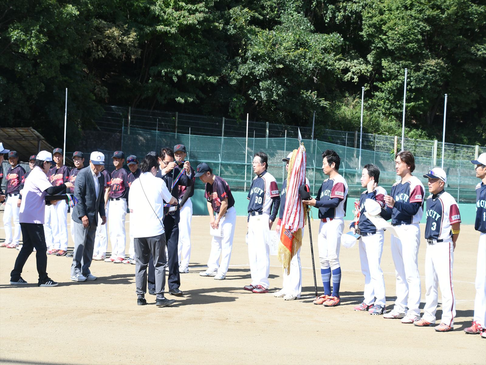 全員にメダル授与