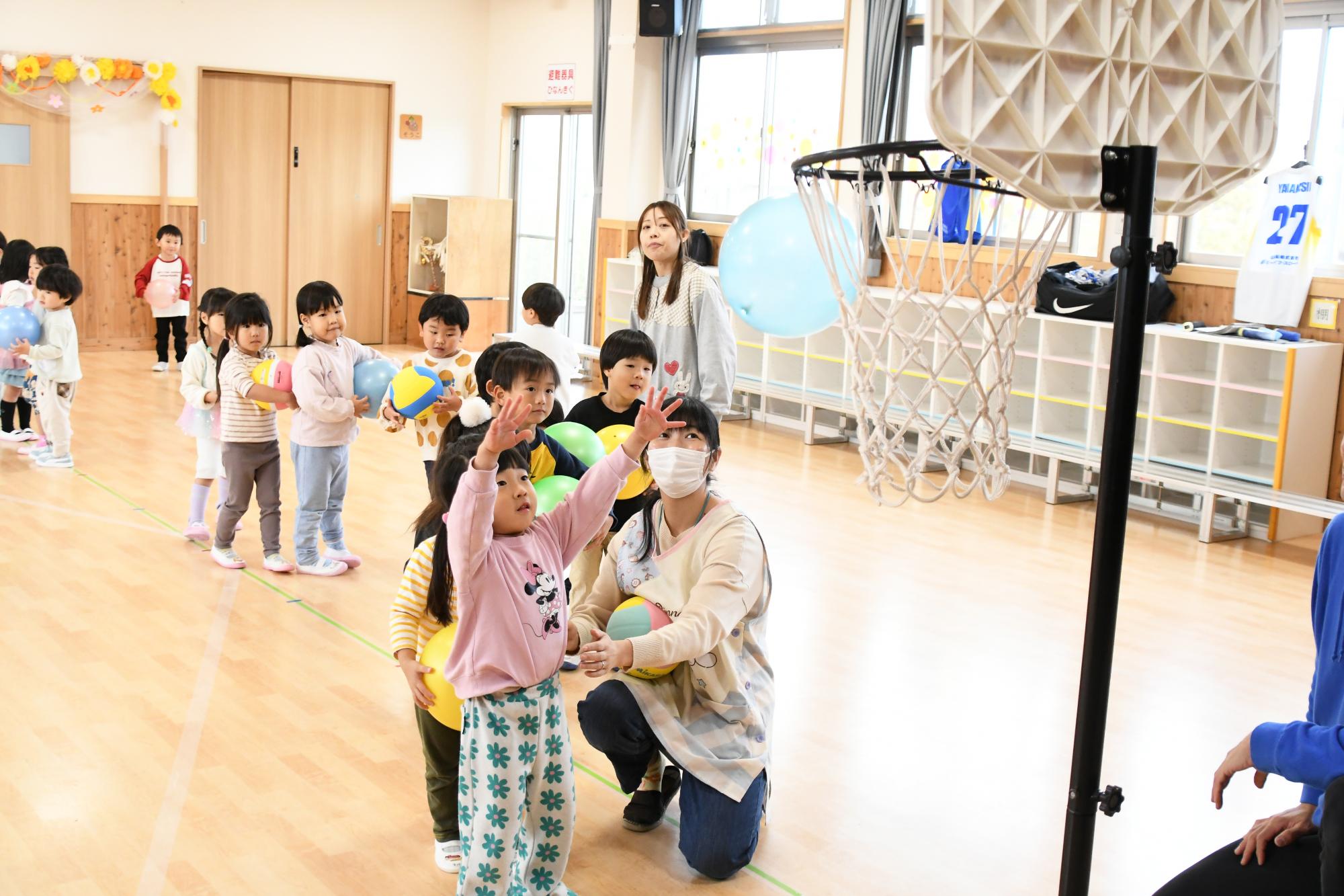 20251112竜王東保育園バスケットボール教室