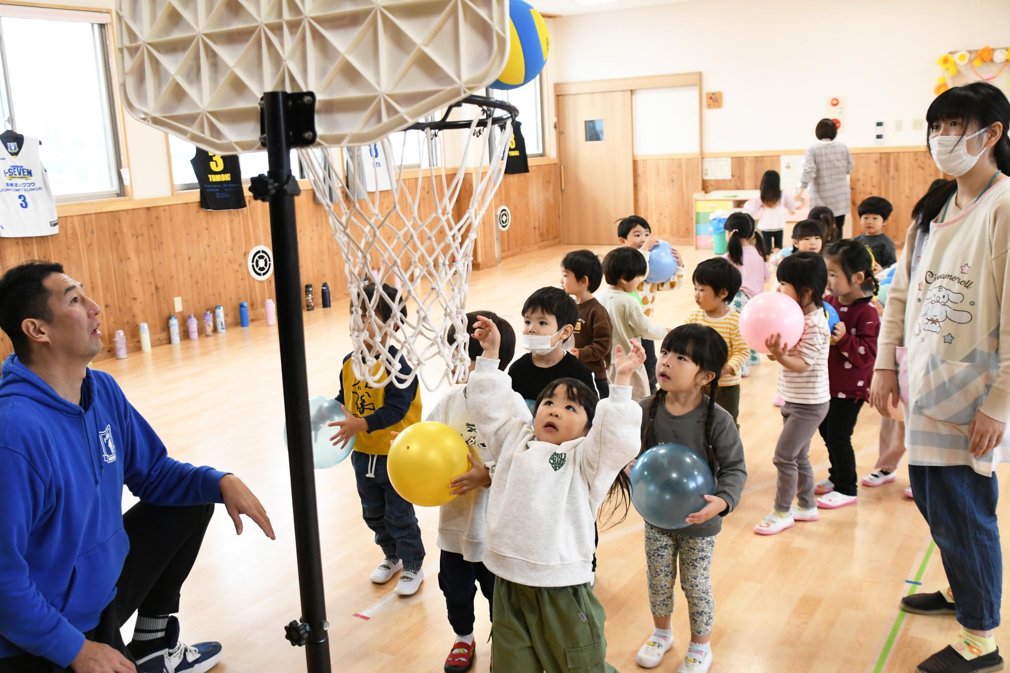 20251112竜王東保育園バスケットボール教室
