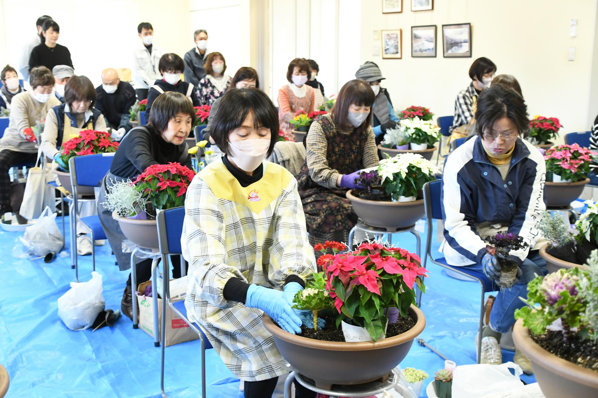 20251128いきいきふれ愛寄せ植え教室