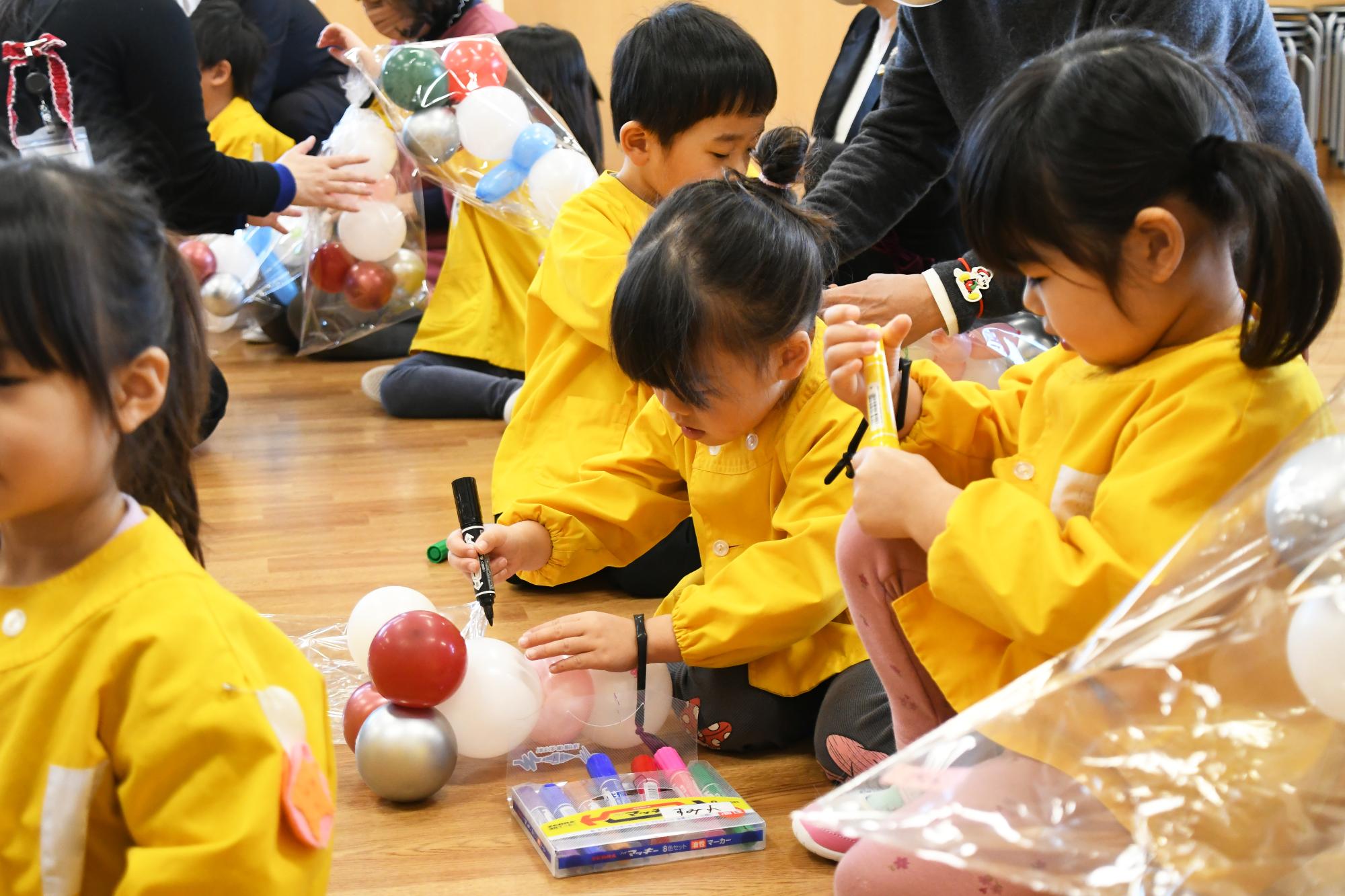 竜王北保育園バルーンがつないだ交流会