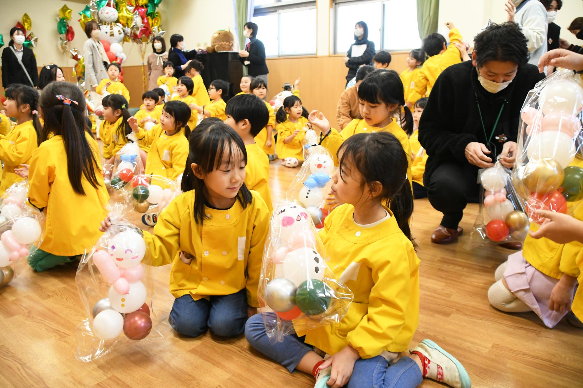 竜王北保育園バルーンがつないだ交流会