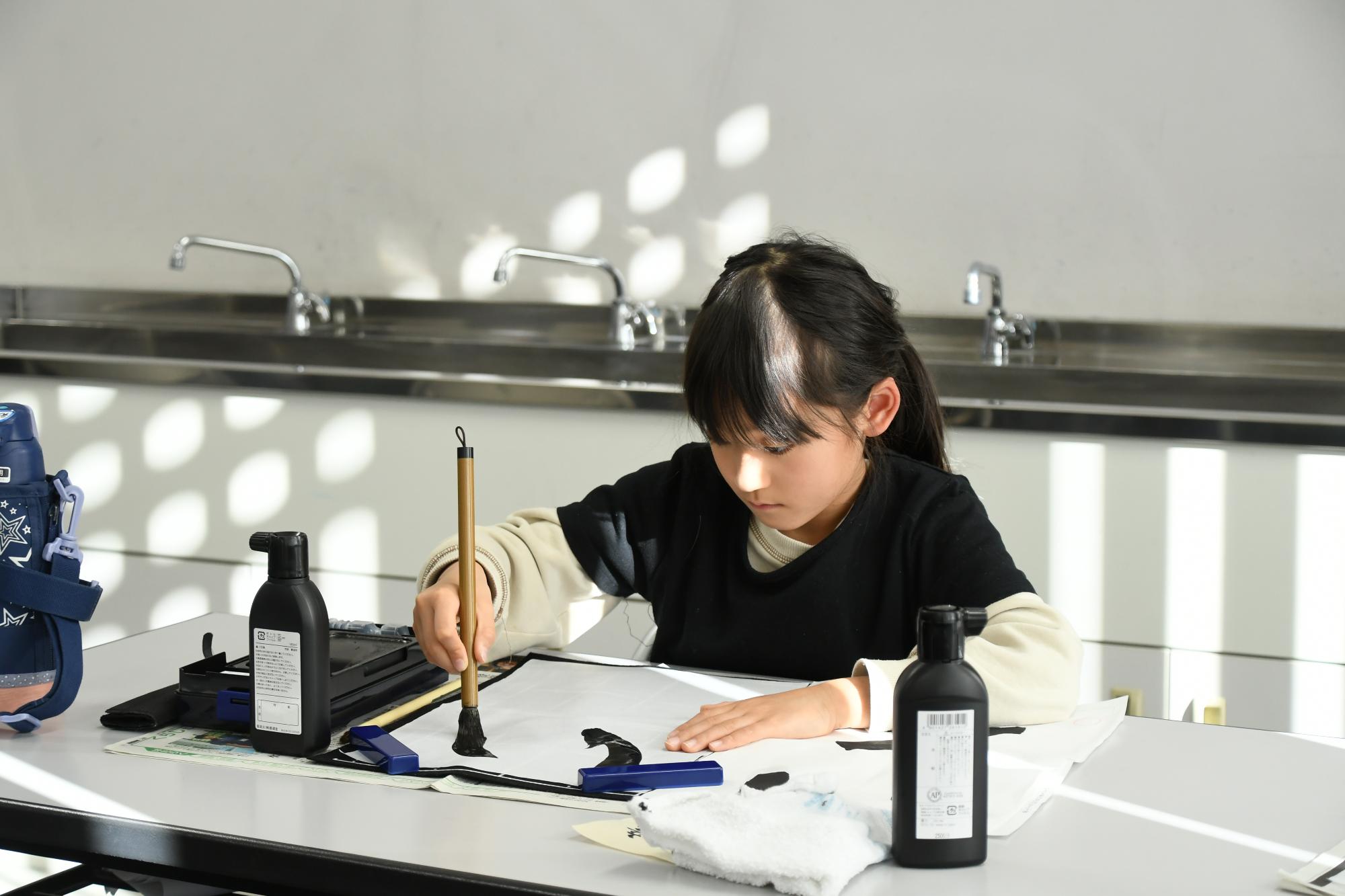 20260107竜王北部公民館子ども書き初め教室