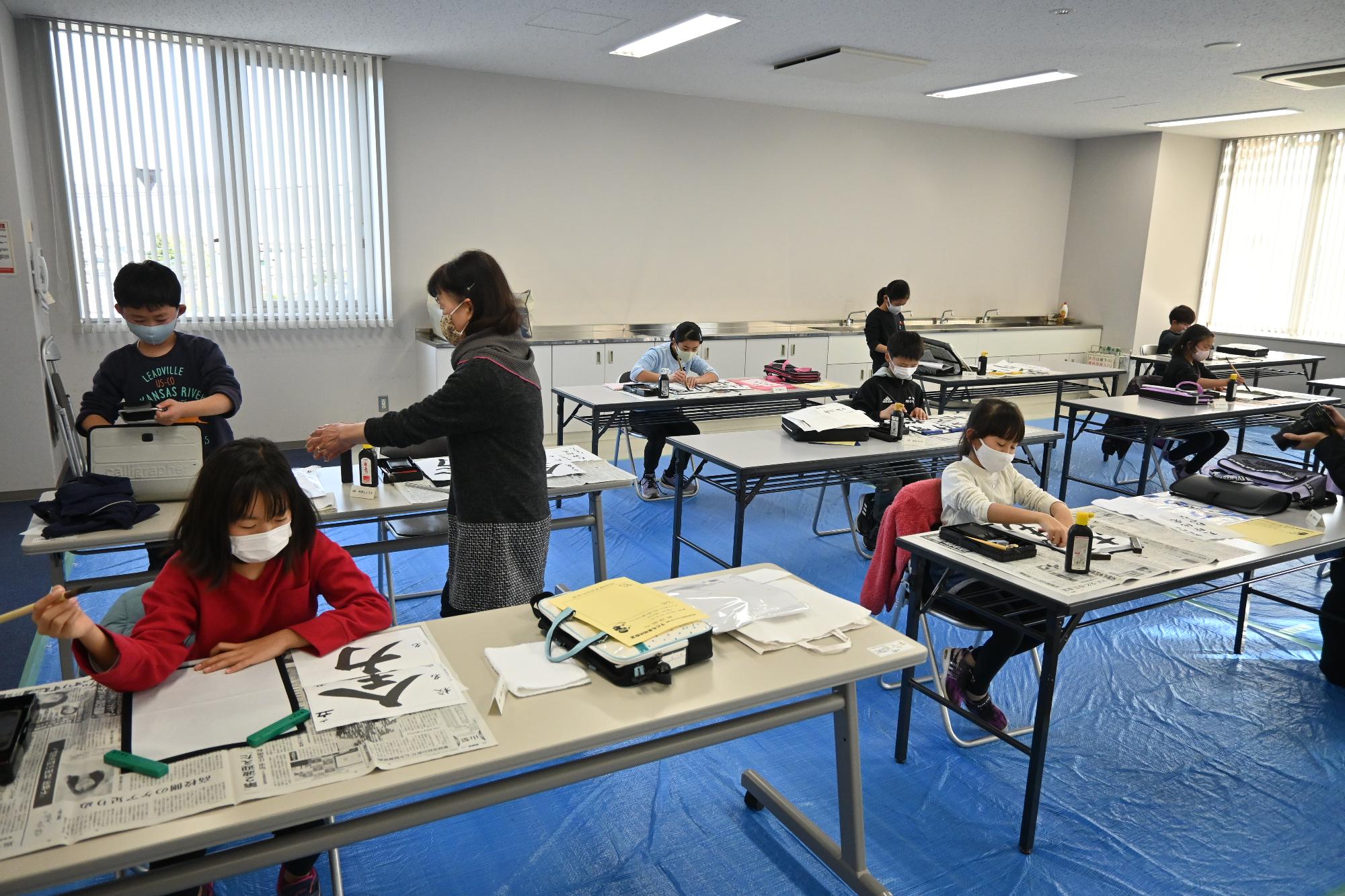 子ども書初め教室