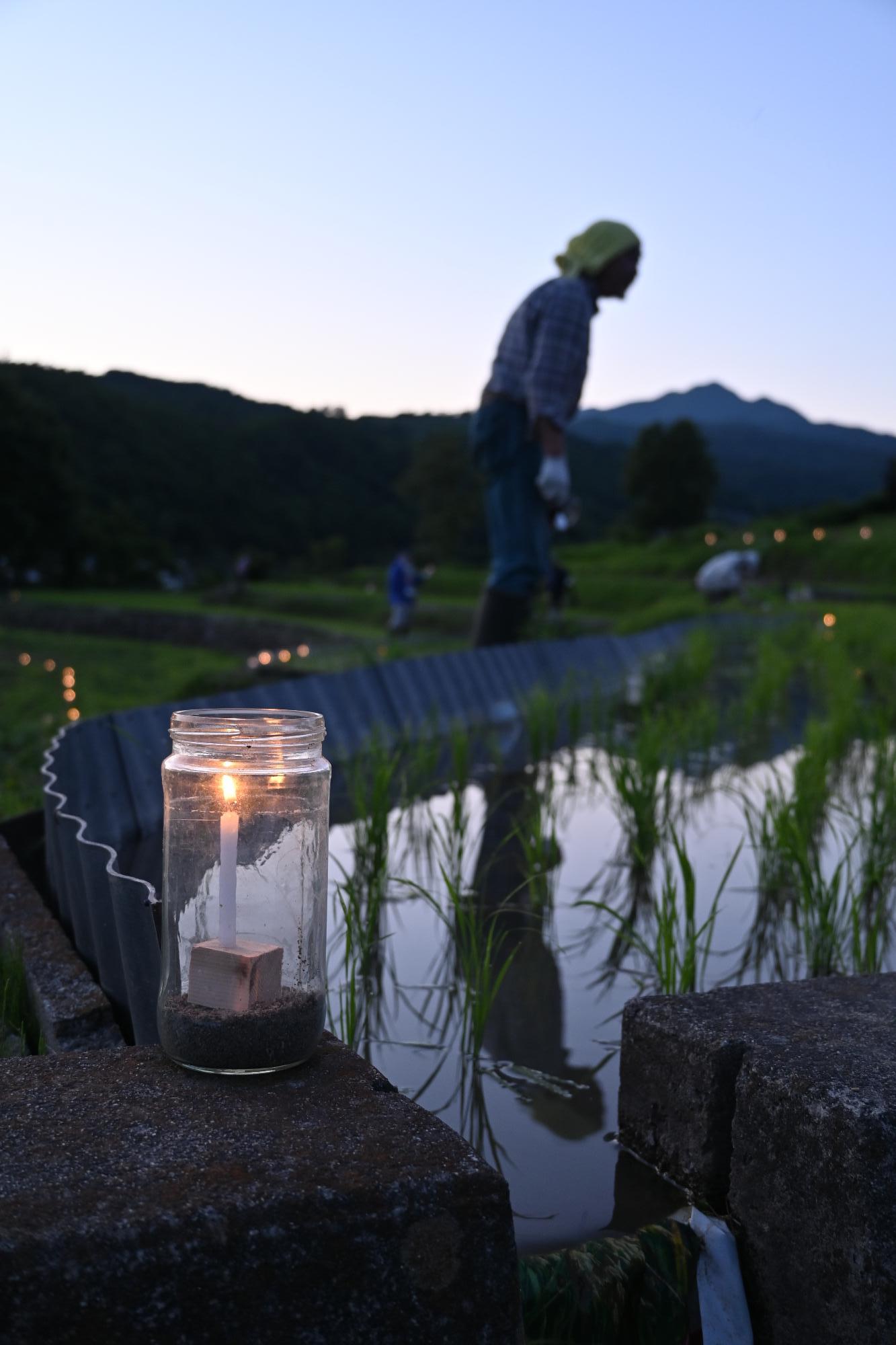 御領棚田ろうそく祭り