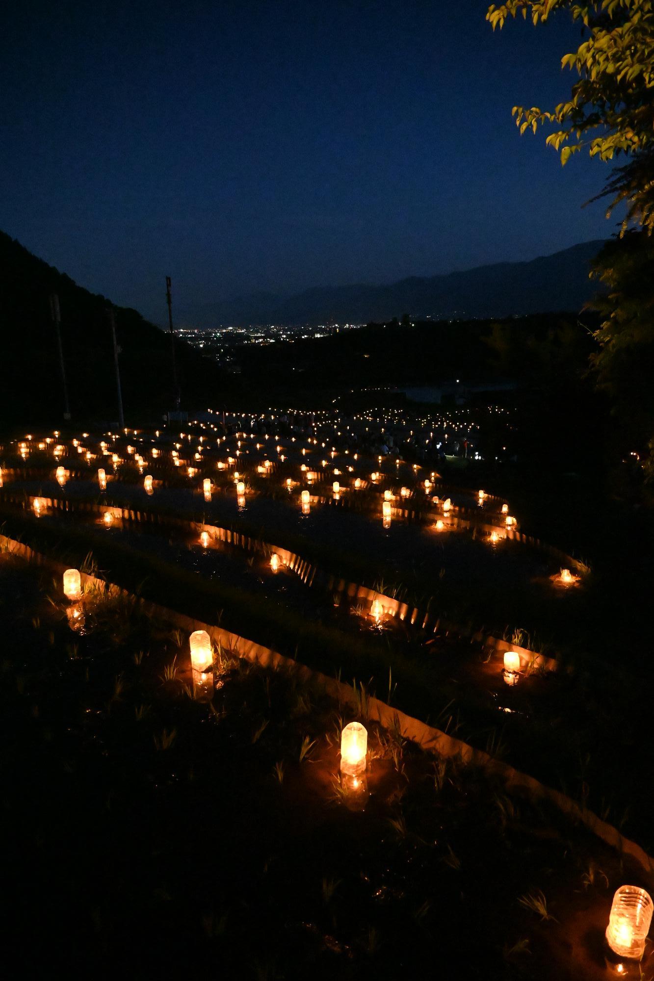 御領棚田ろうそく祭り