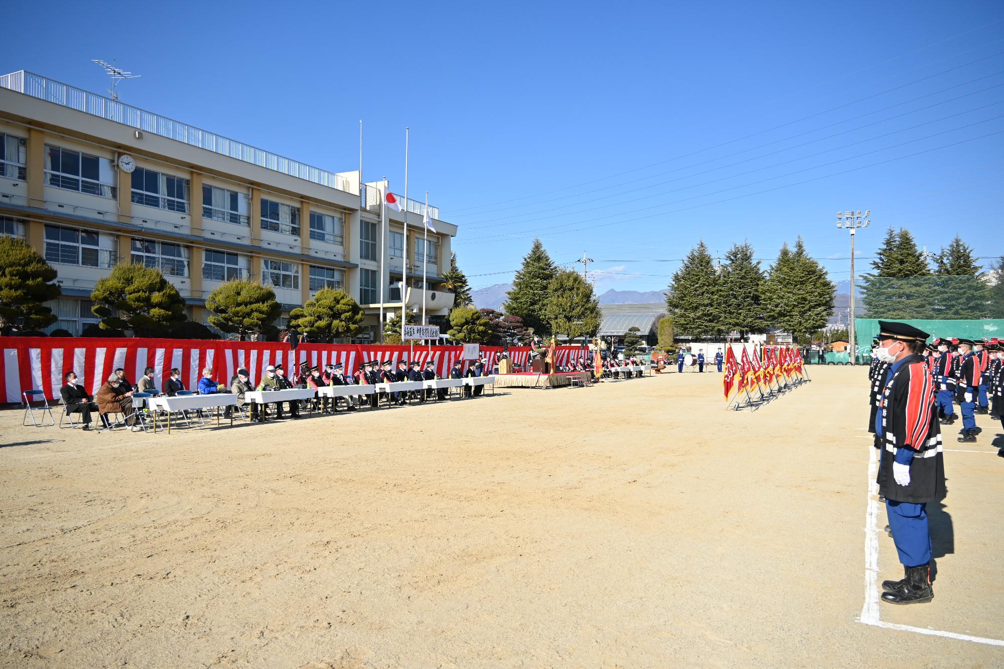 令和5年甲斐市消防団出初式