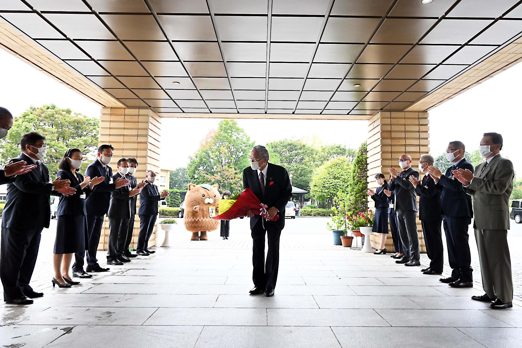 市長初登庁日