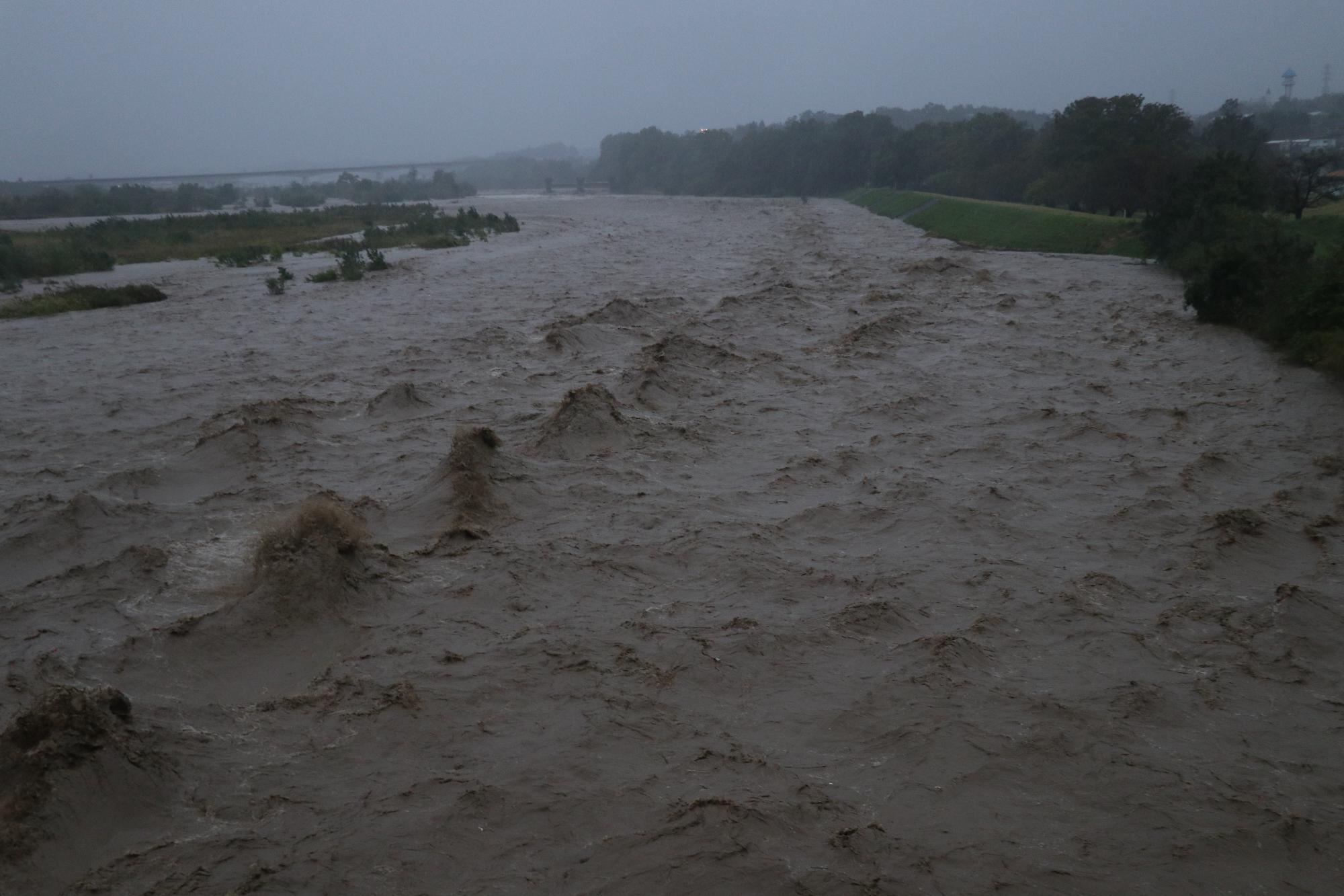 台風一過の様子 台風19号