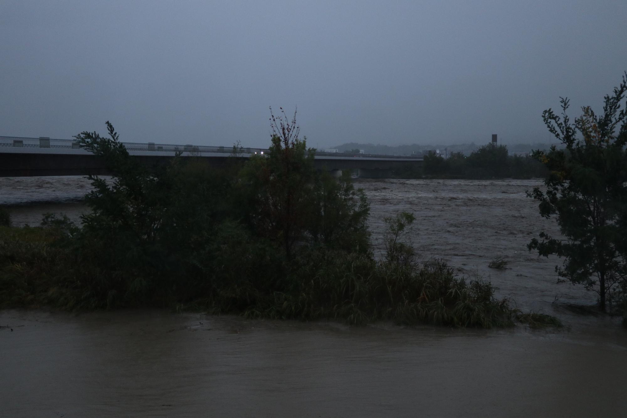 台風一過の様子 台風19号