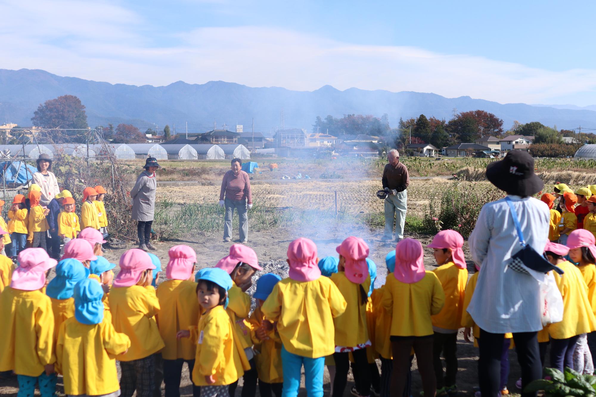 竜王中央保育園焼き芋大会