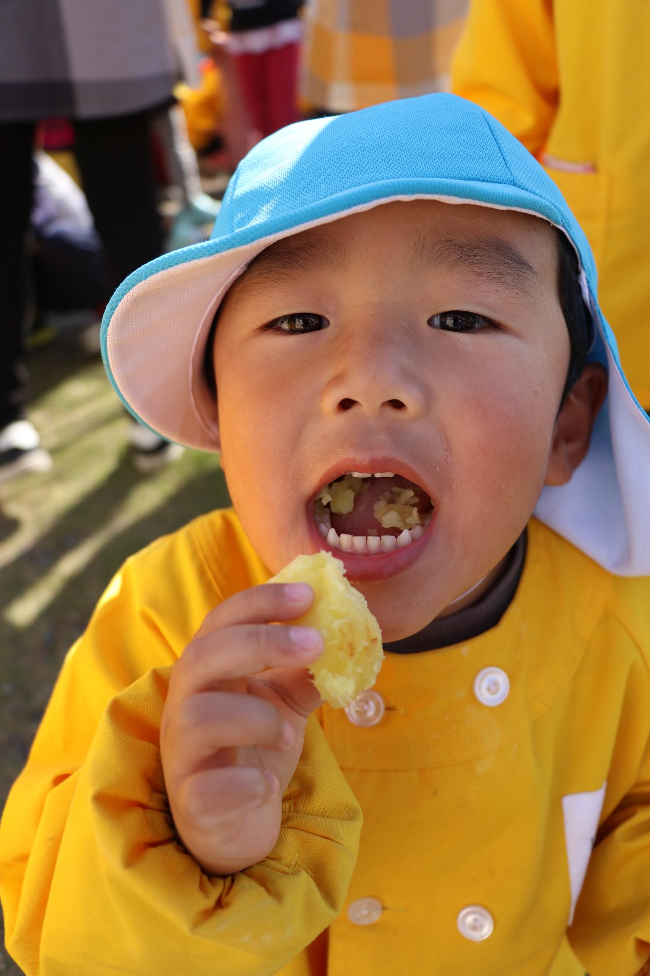 竜王中央保育園焼き芋大会