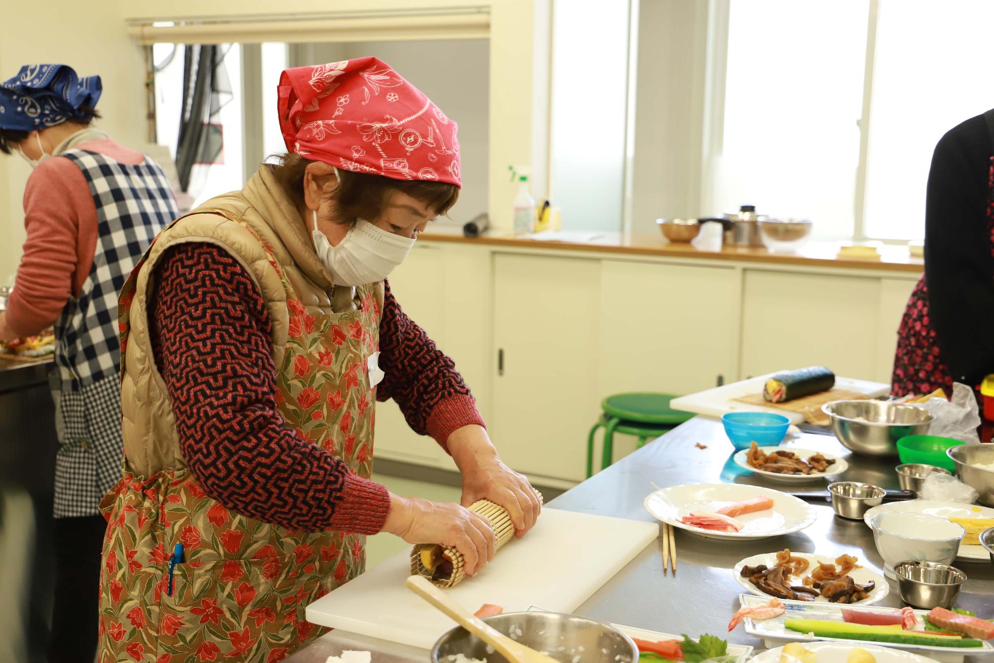 棚田米で恵方巻