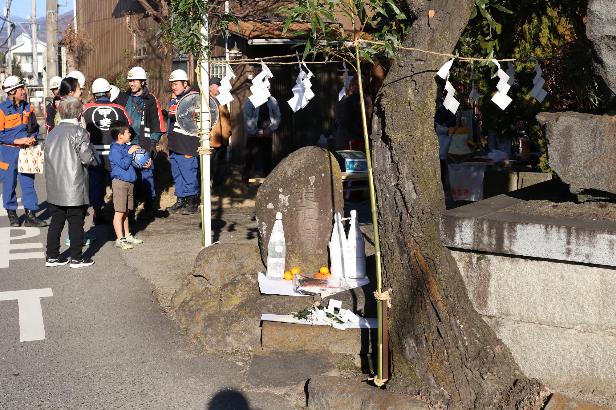 榎東西区道祖神祭とどんど焼き