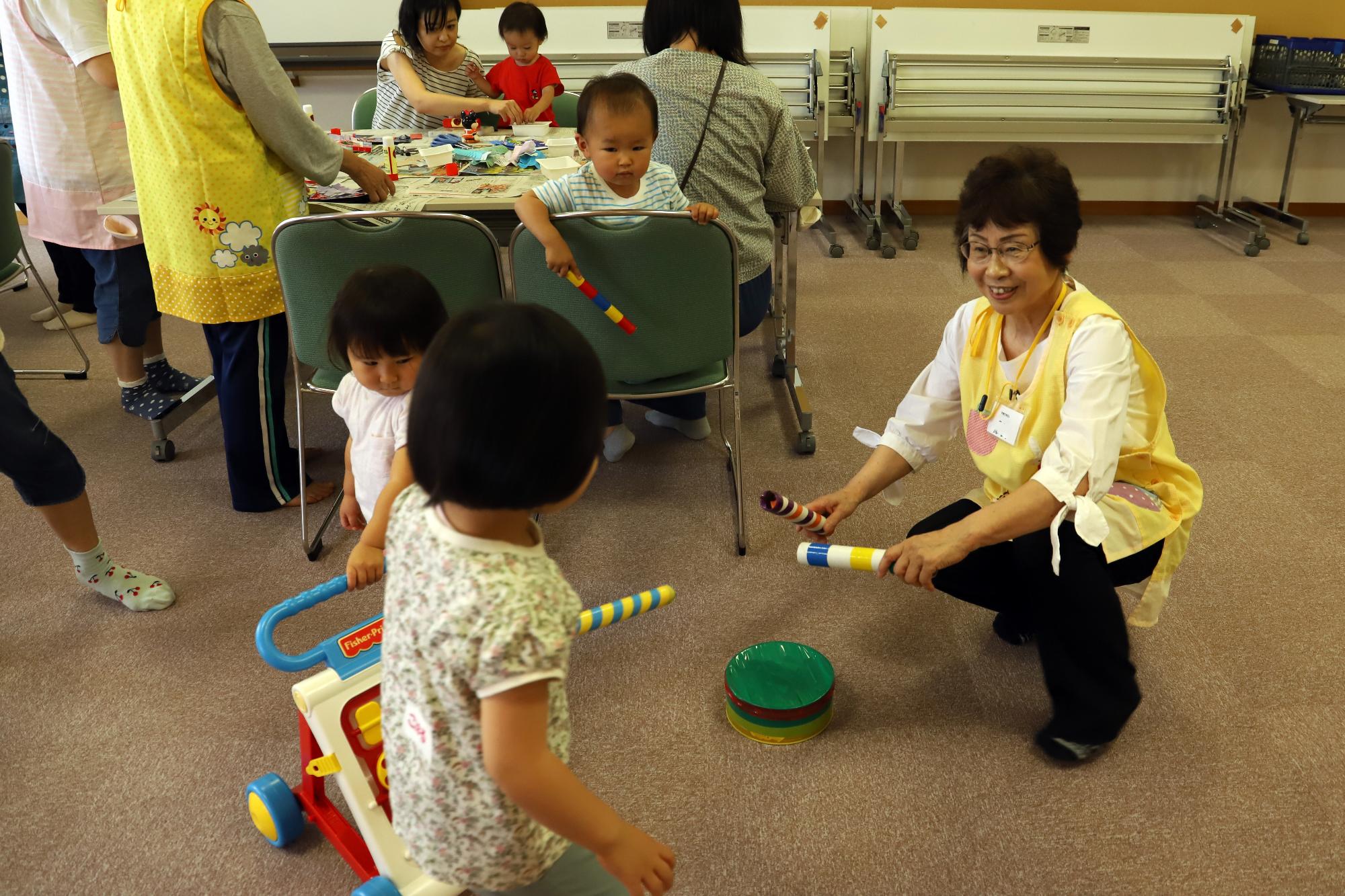 子どももボランティアさんも楽しそうです