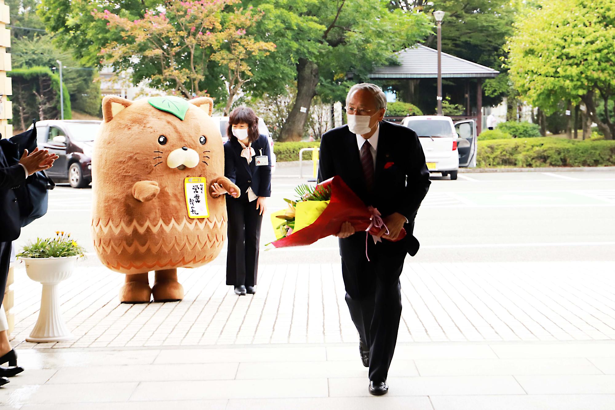 市長初登庁日