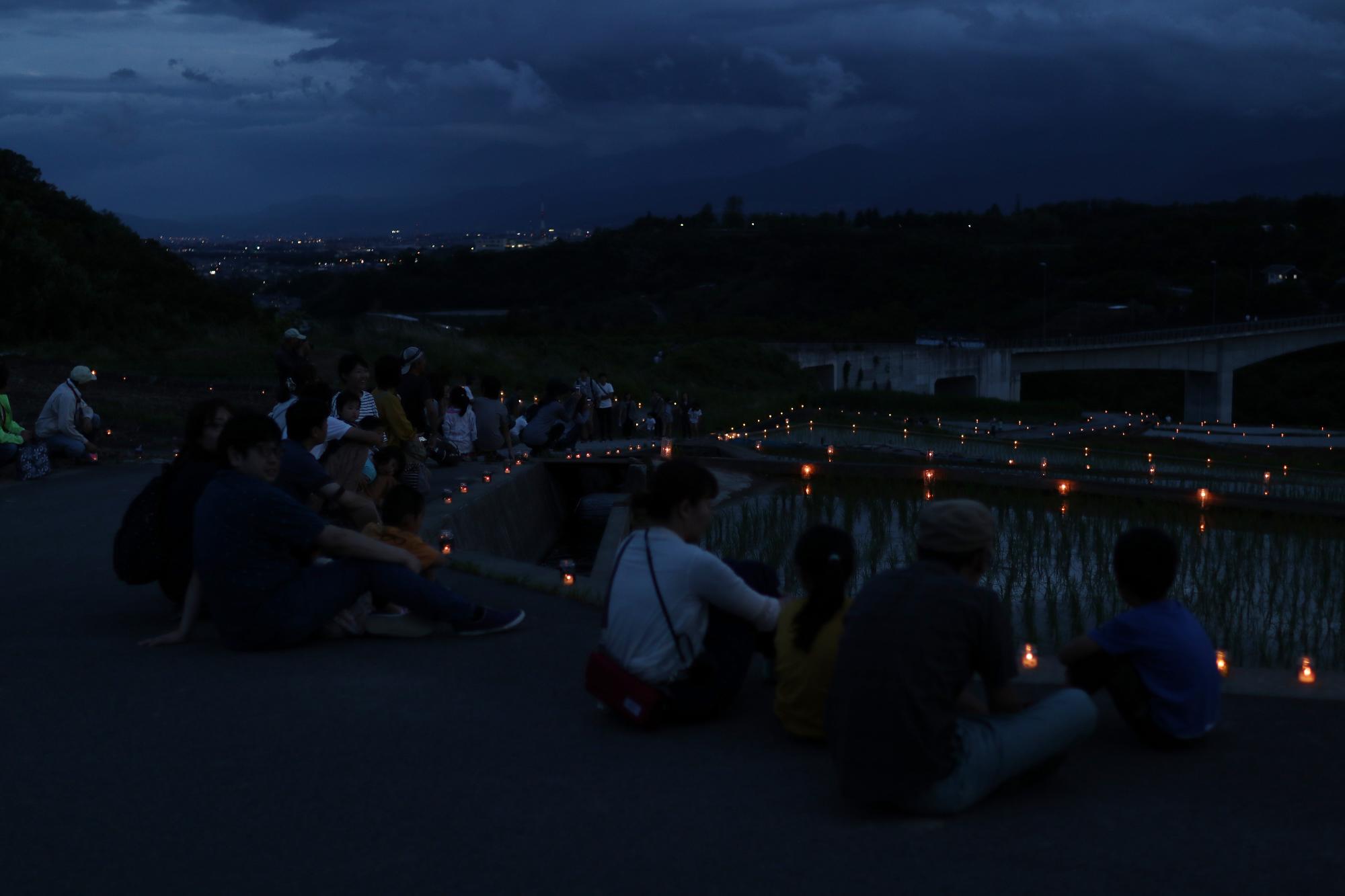 棚田ろうそく祭り