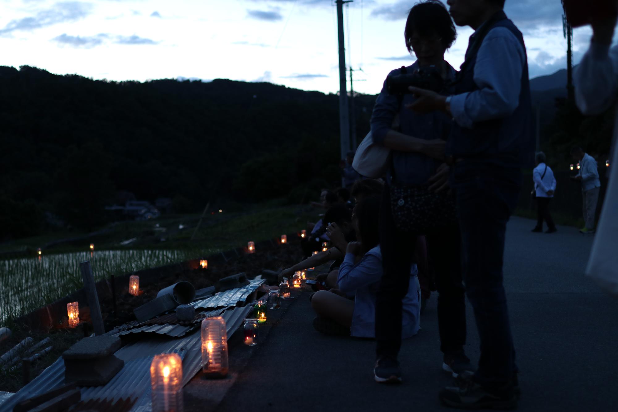 棚田ろうそく祭り