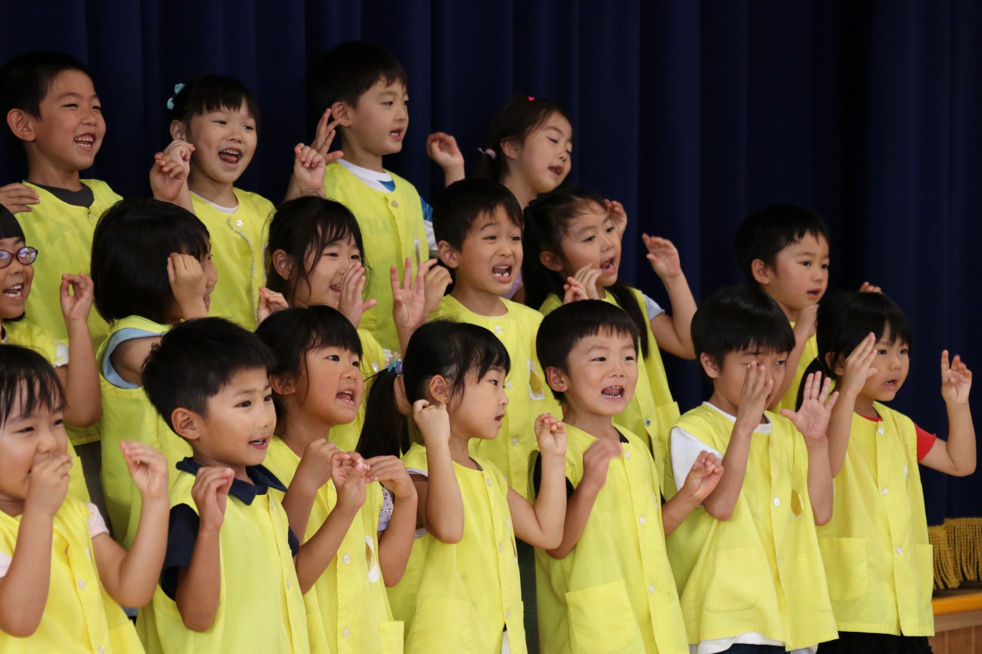 竜王東保育園ラジオ番組の収録