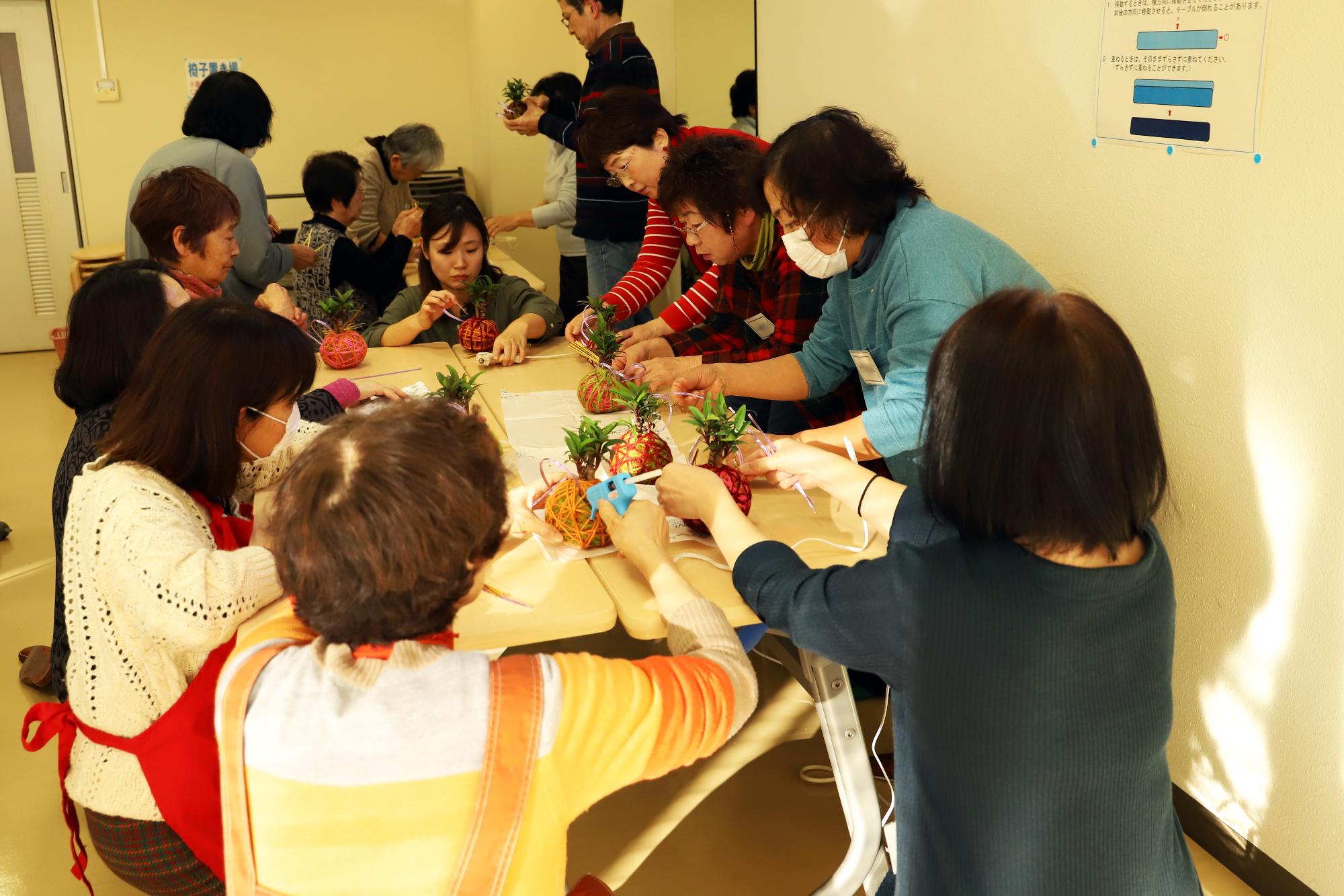 卓上に飾れる苔玉作り講座