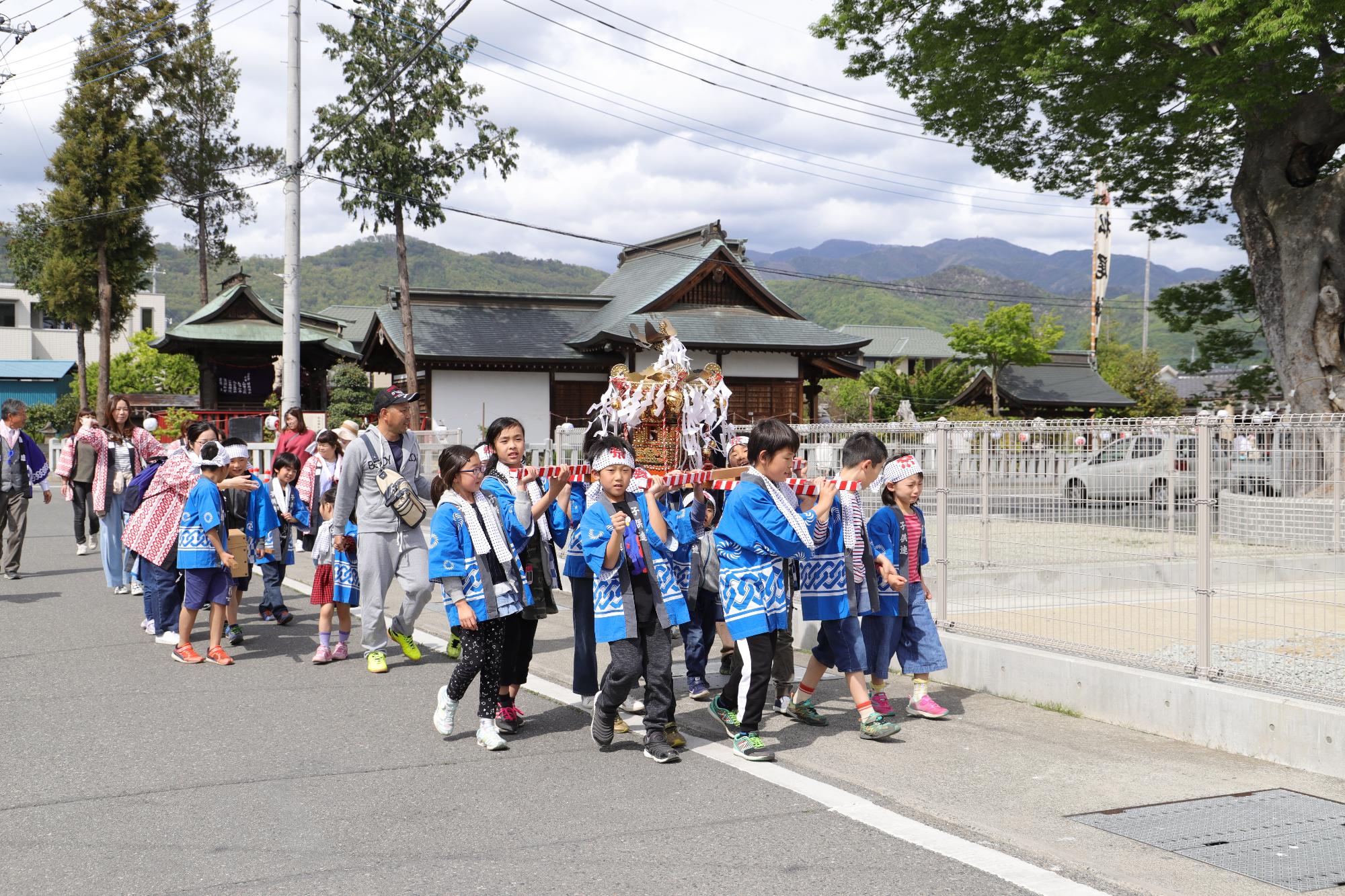 大下条区の子ども達