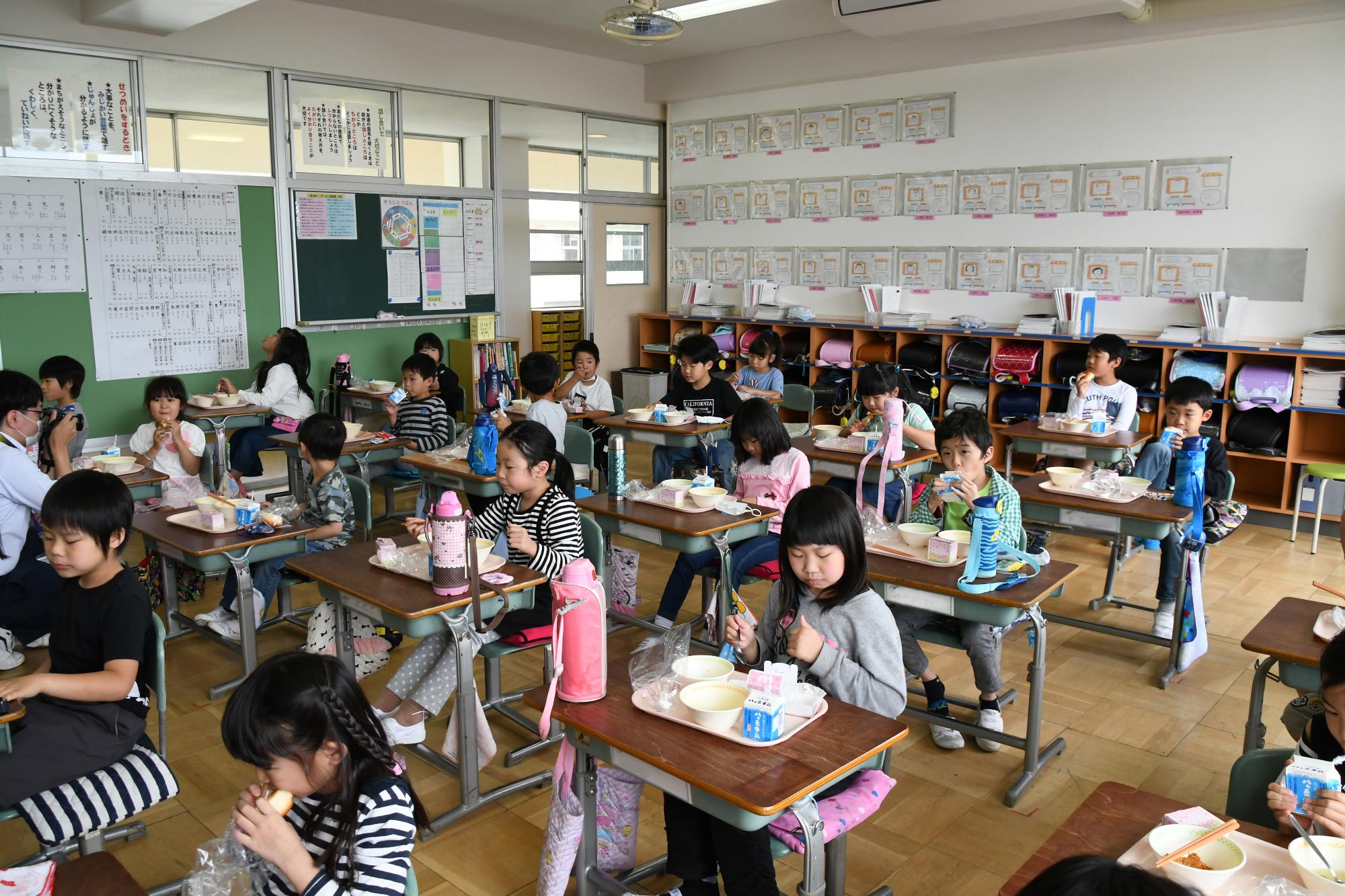 竜王北小学校の給食（2年生）4