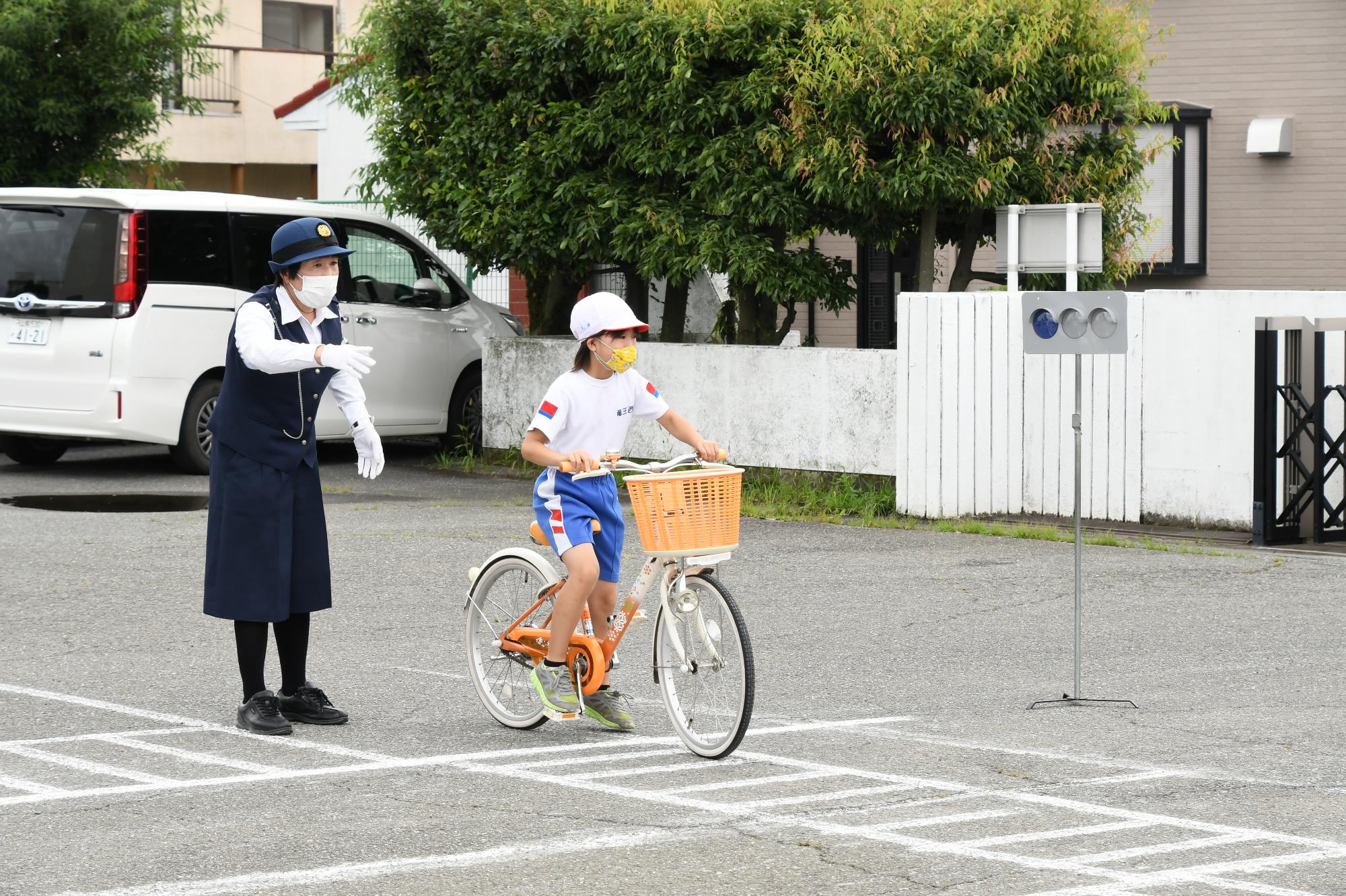 竜王西小学校自転車教室5