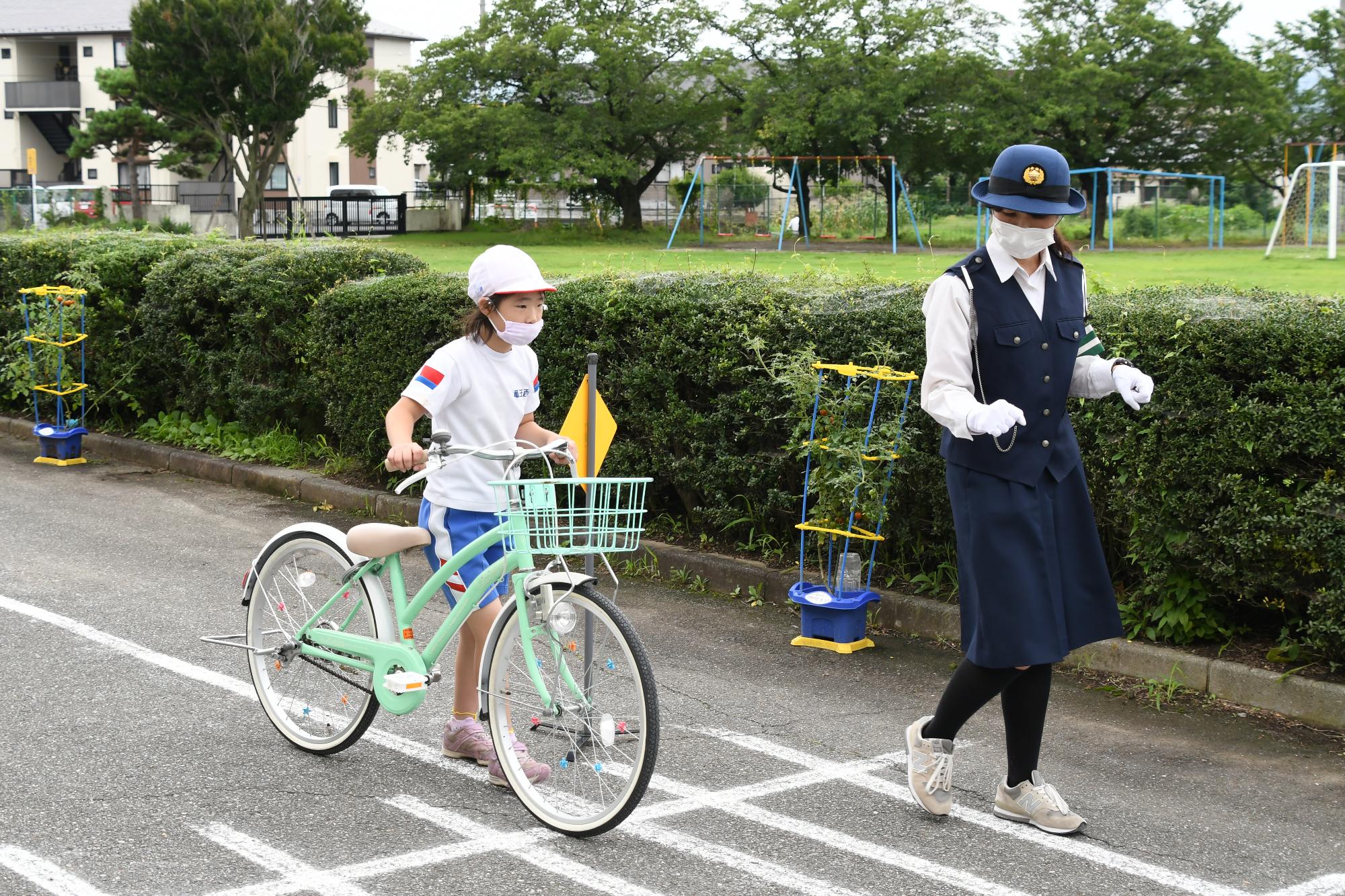 竜王西小学校自転車教室6