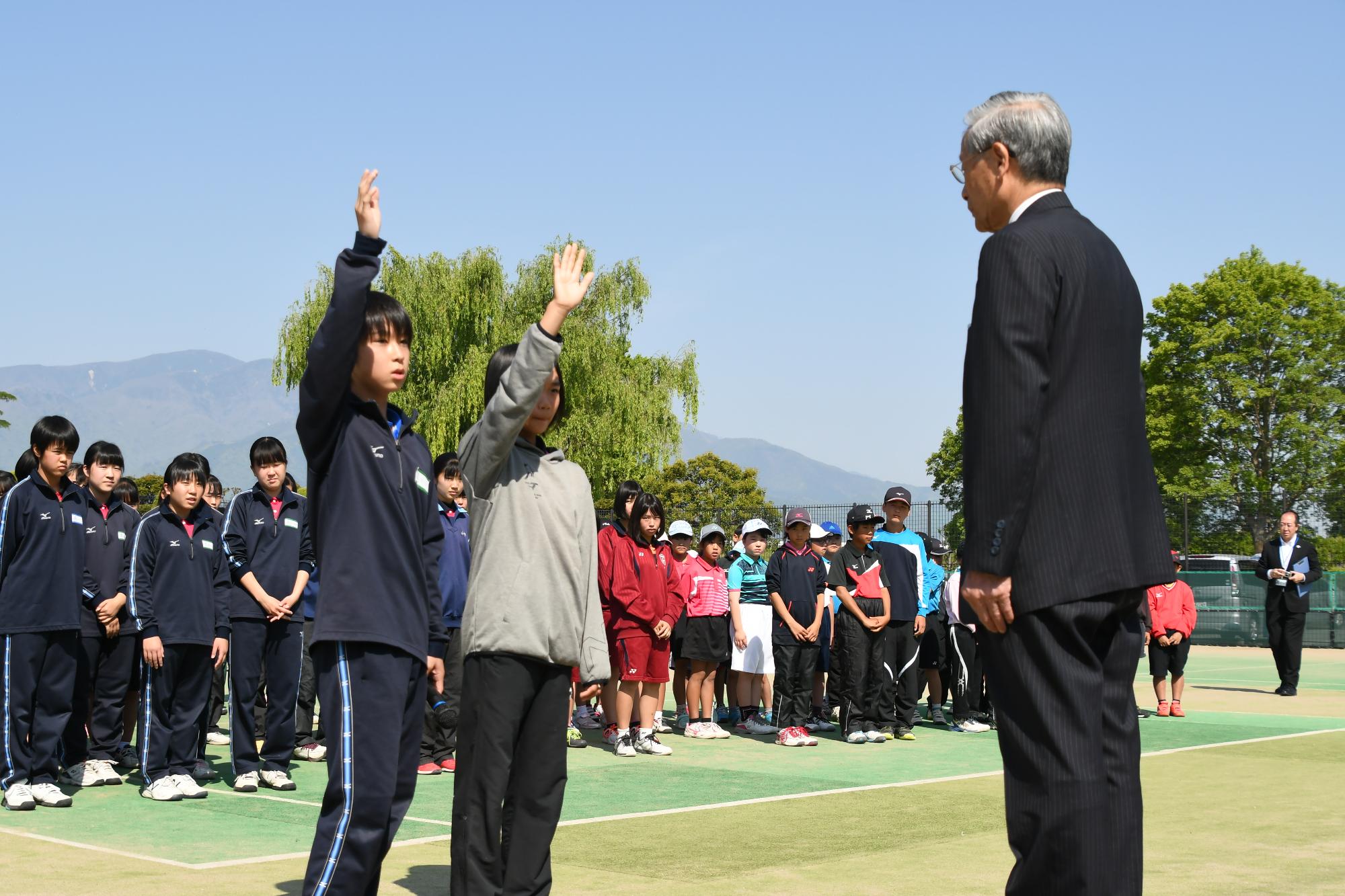 選手宣誓の様子