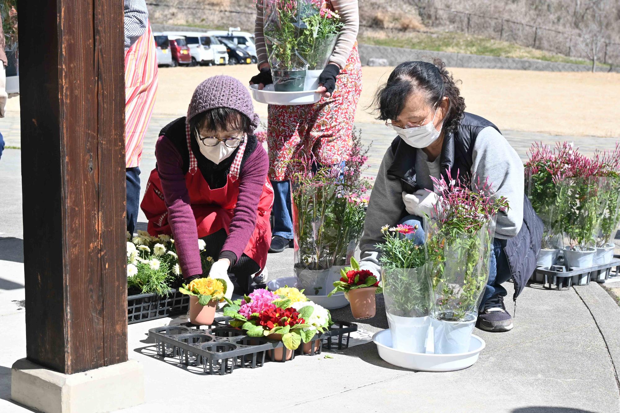 ふれ愛寄せ植え教室5656