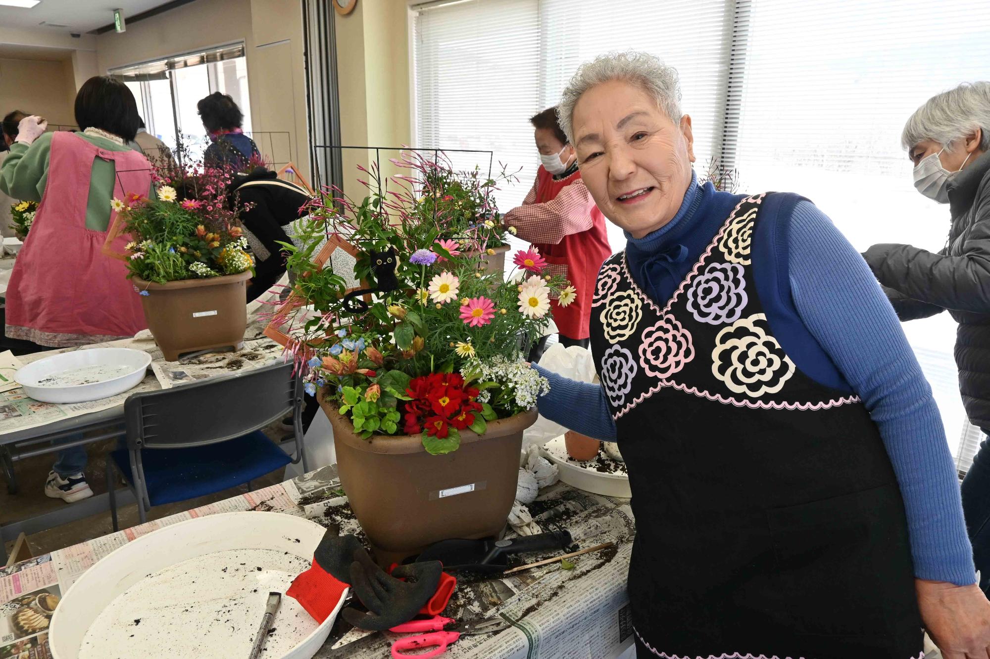 ふれ愛寄せ植え教室5857