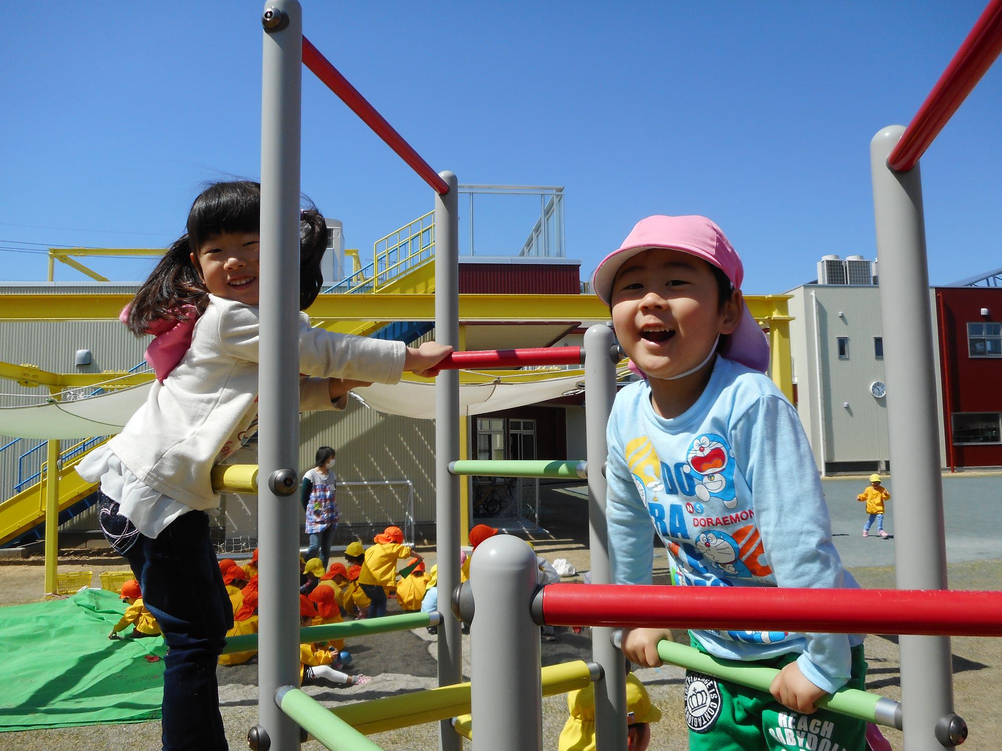 戸外遊びの写真