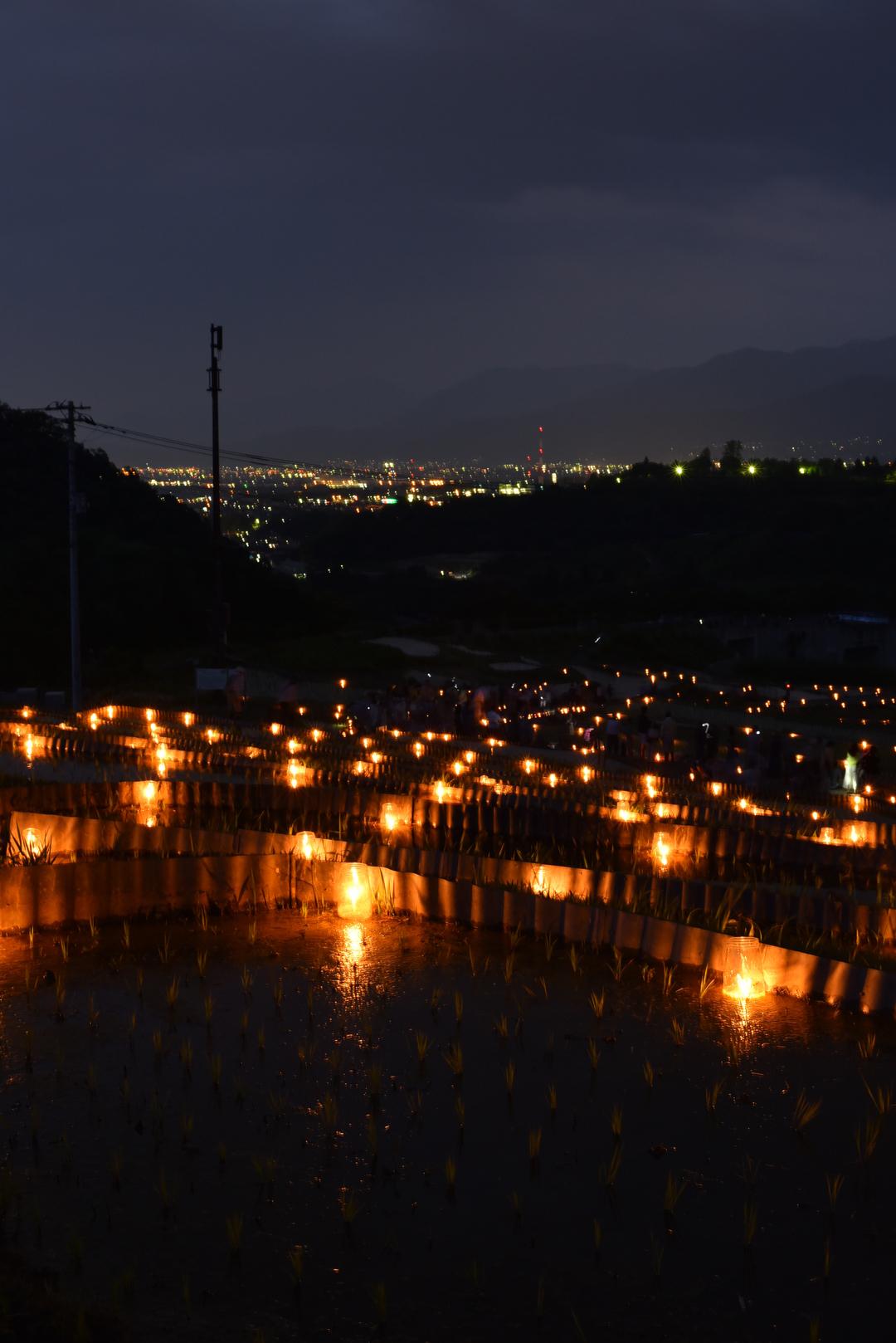 棚田ろうそく祭り2017の写真