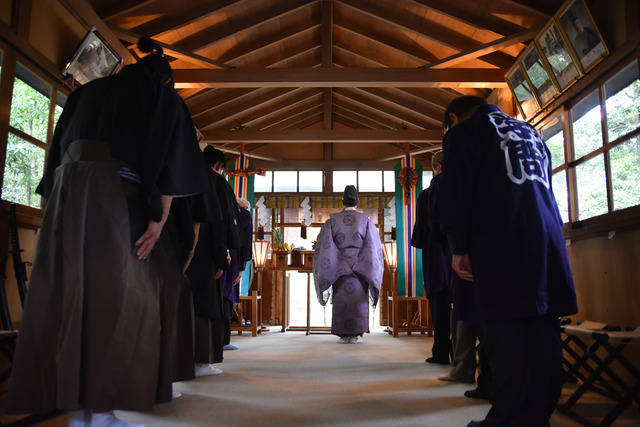 (写真)学問成就祈願の様子