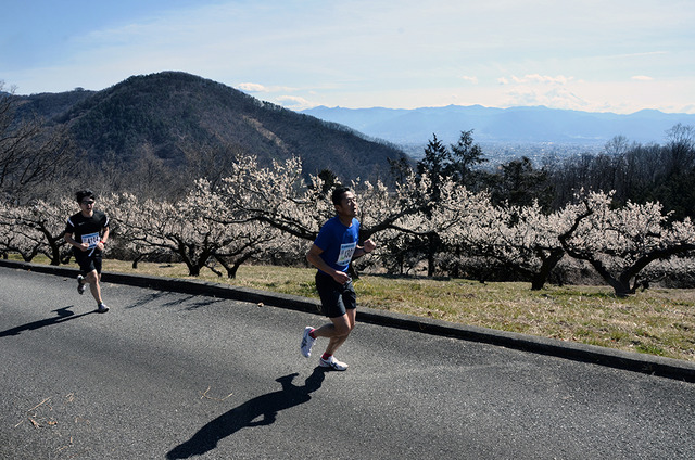 (写真)難コースを走るランナー