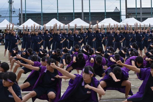 女子集団演技「ソーラン節」