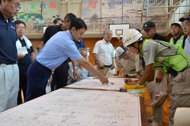 (写真)避難所運営会議の様子