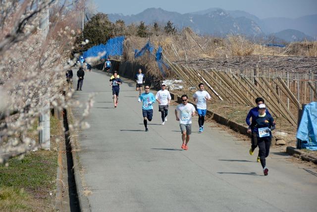 (写真)難コースを走るランナー